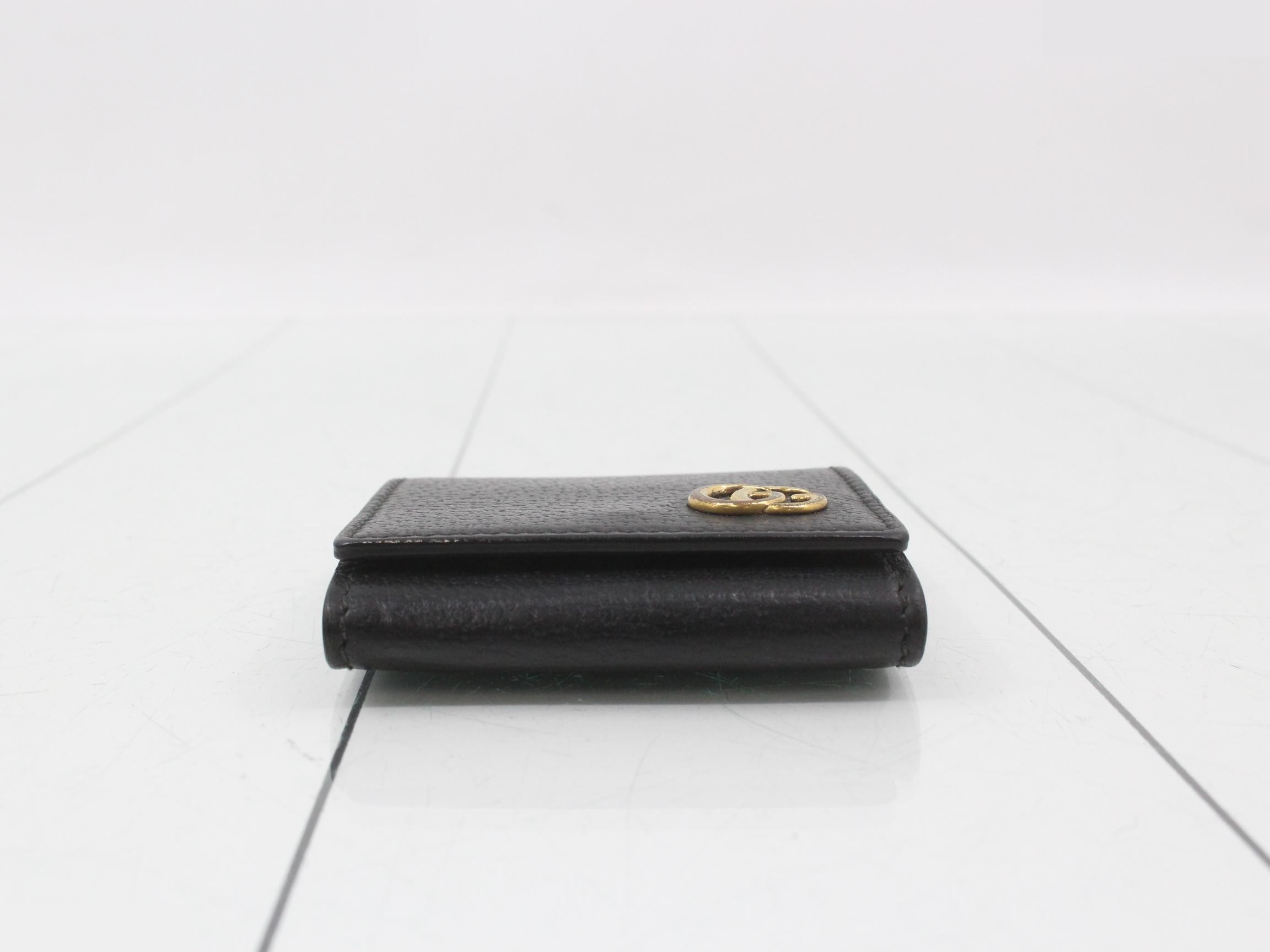473959 GG Marmont Leather Coin Case, Black — view 3