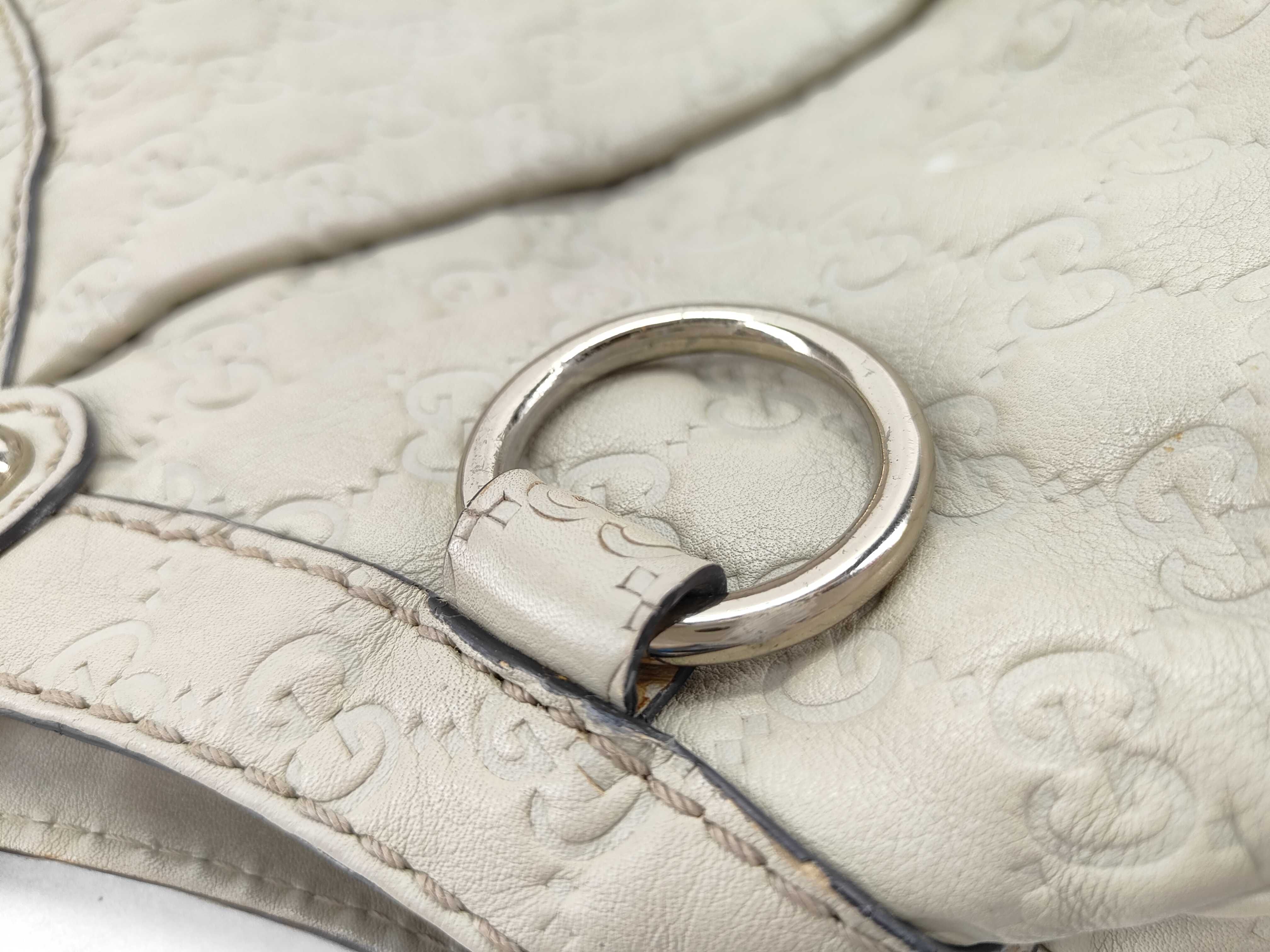 Shima Leather Handbag Ivory 211943 — view 15
