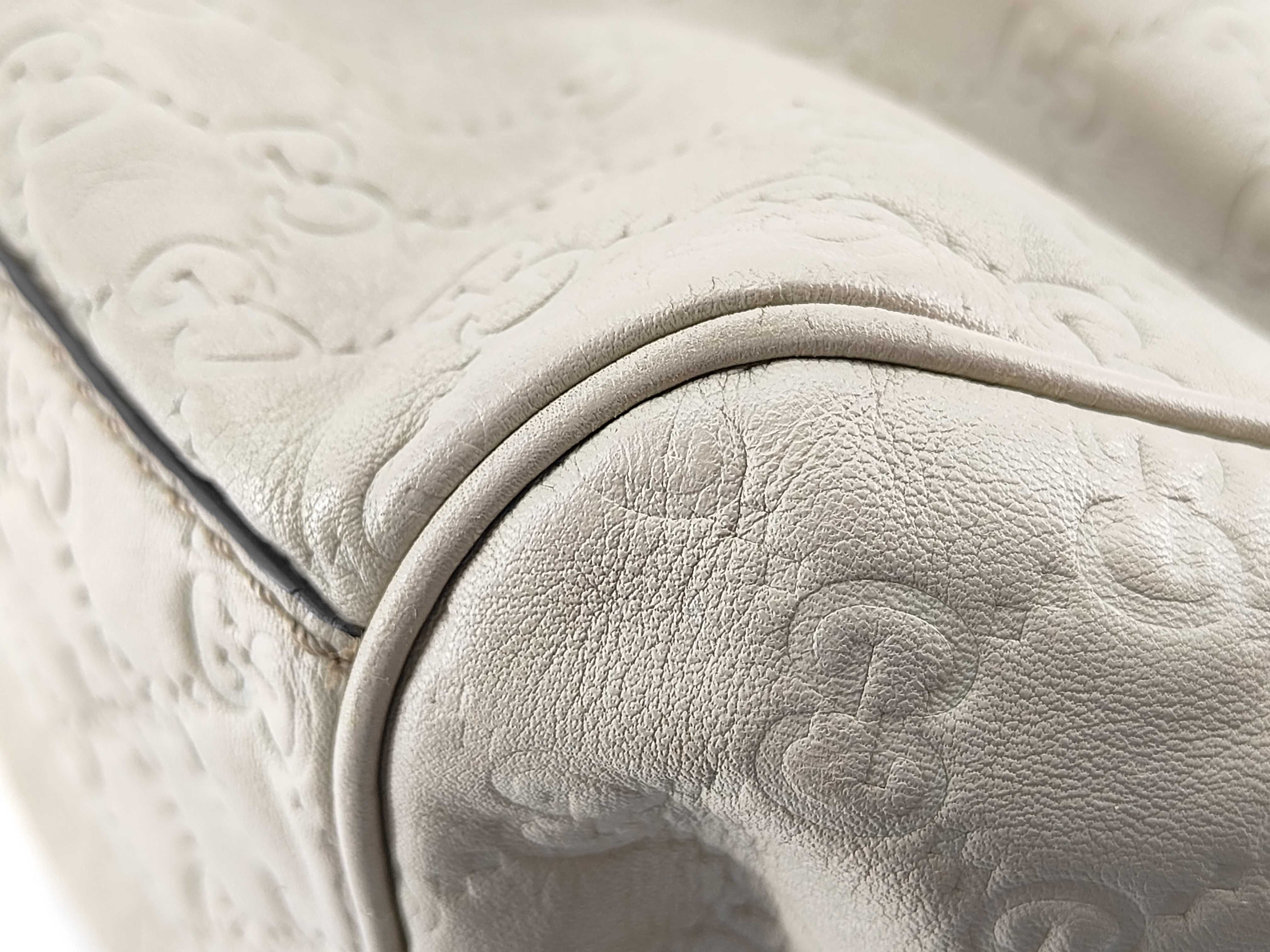Shima Leather Handbag Ivory 211943 — view 6