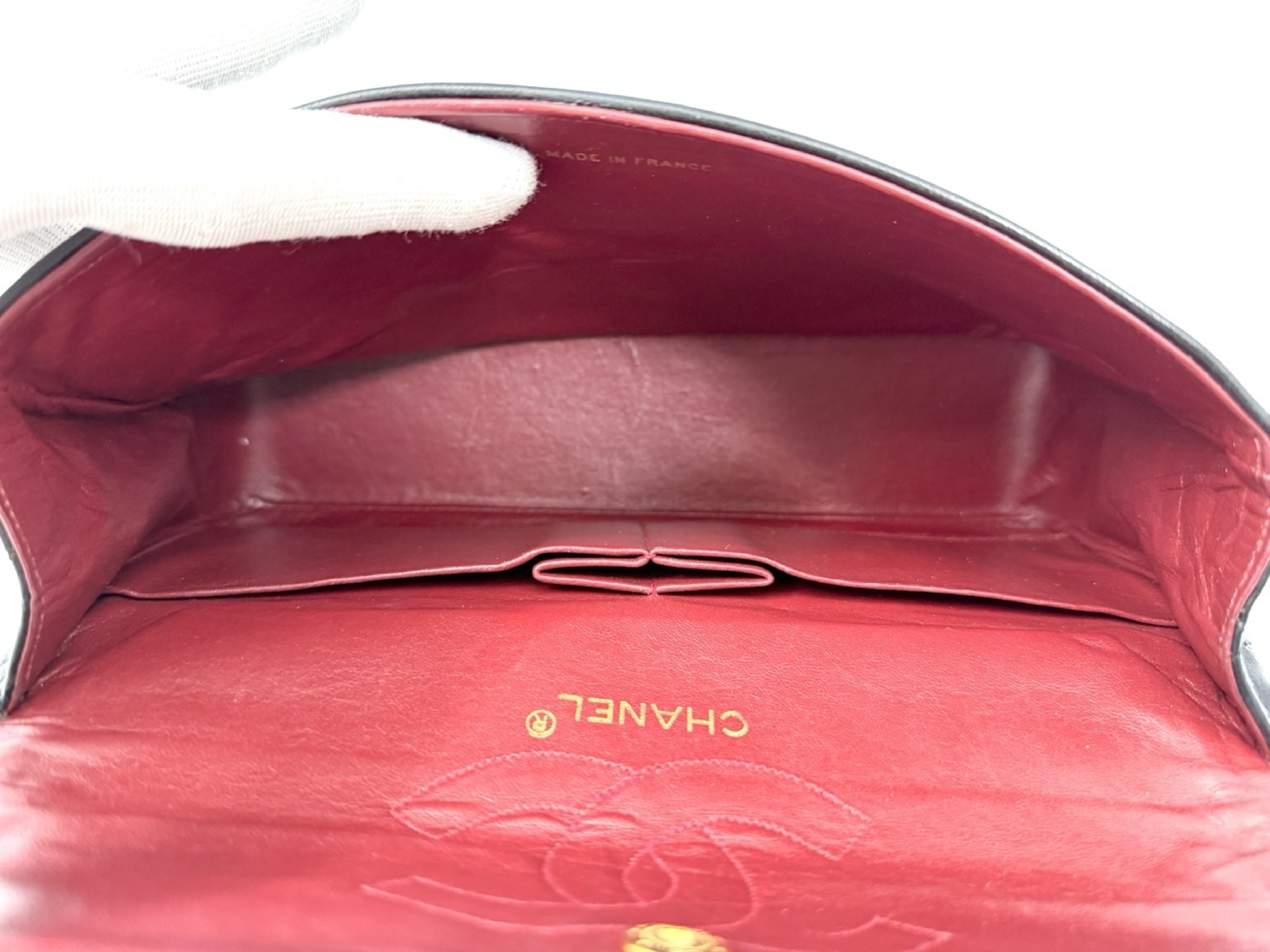 Matelassé 25 Double Flap Lambskin Shoulder Bag — view 12