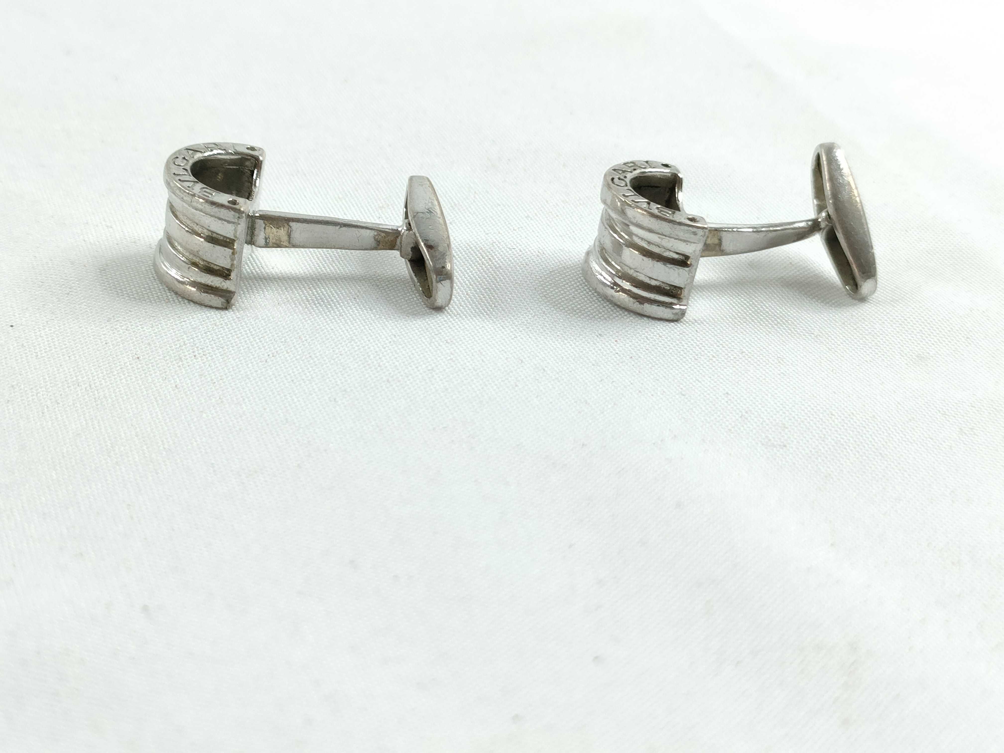 Cufflinks Silver Tie Clip & Cufflinks — view 3