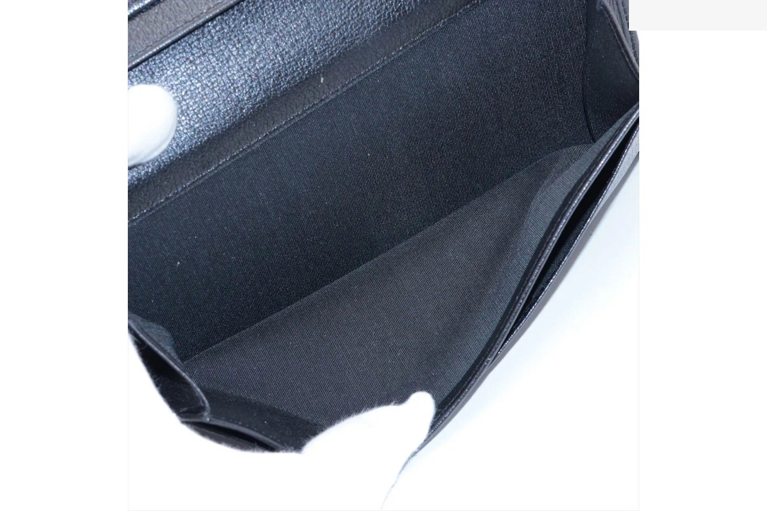 Comes with guarantee/serial number sticker Camellia lambskin leather long wallet — view 6