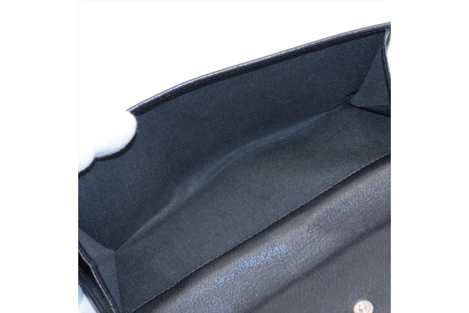 Comes with guarantee/serial number sticker Camellia lambskin leather long wallet — view 8