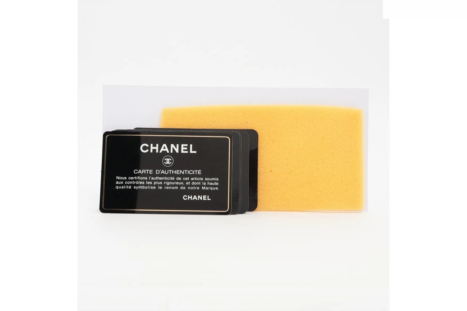Comes with guarantee/serial number sticker Camellia lambskin leather long wallet — view 10