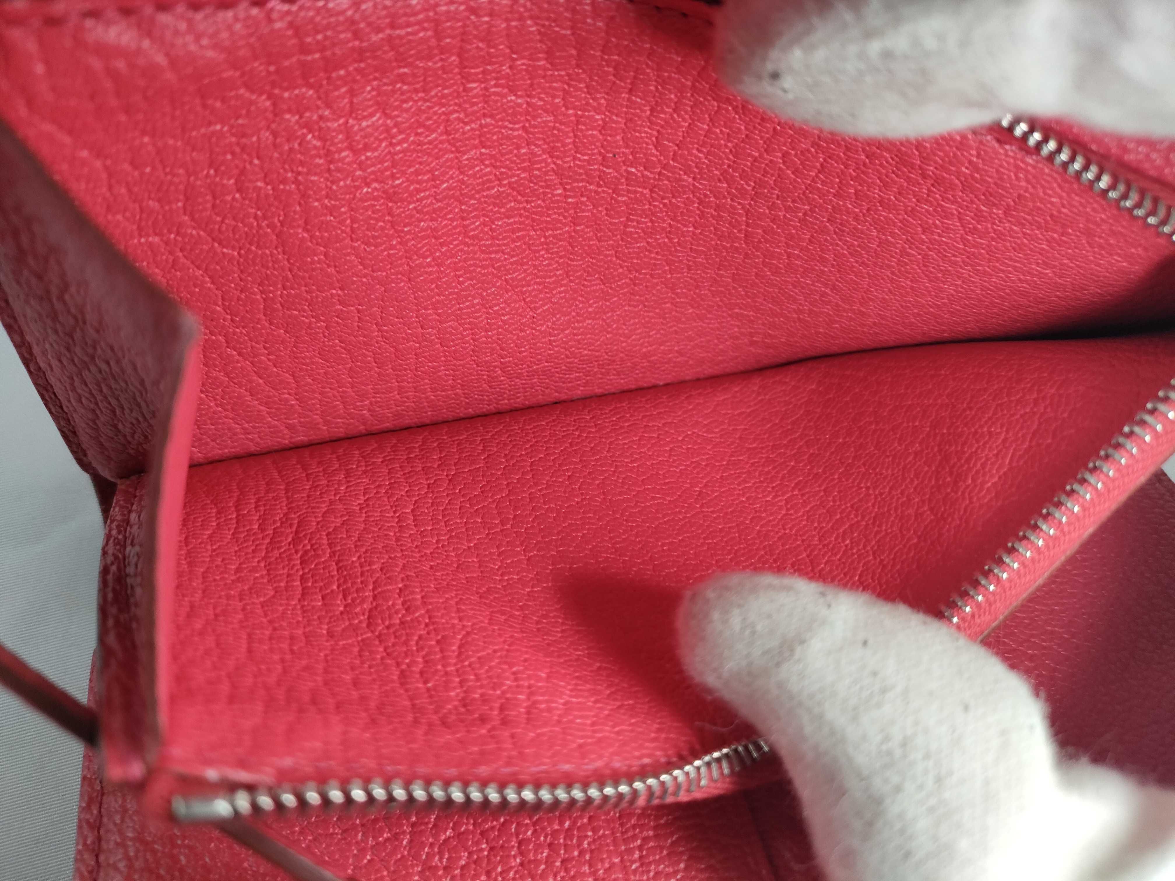 Kelly Wallet Medium Chevre Mysore Compact Wallet Pink Silver Hardware N:2010 Wallet — view 12