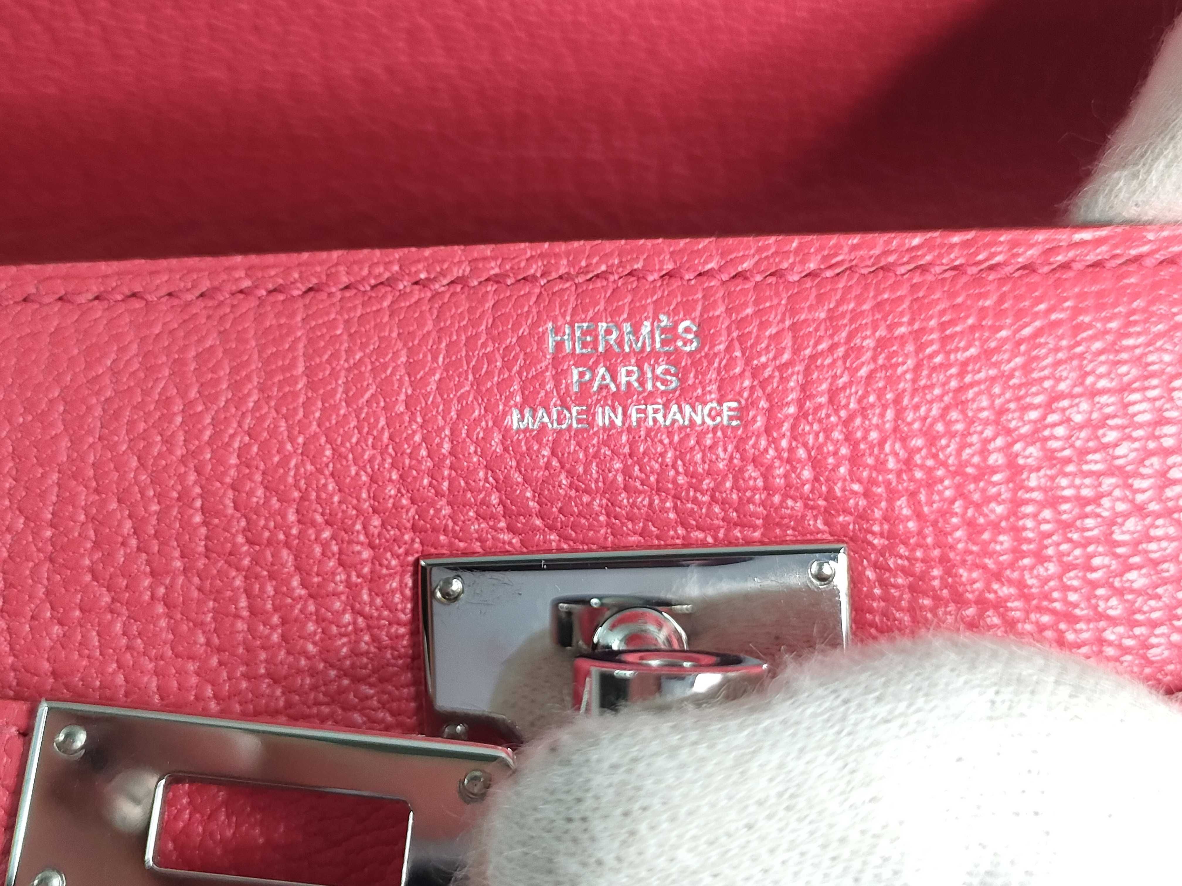 Kelly Wallet Medium Chevre Mysore Compact Wallet Pink Silver Hardware N:2010 Wallet — view 14