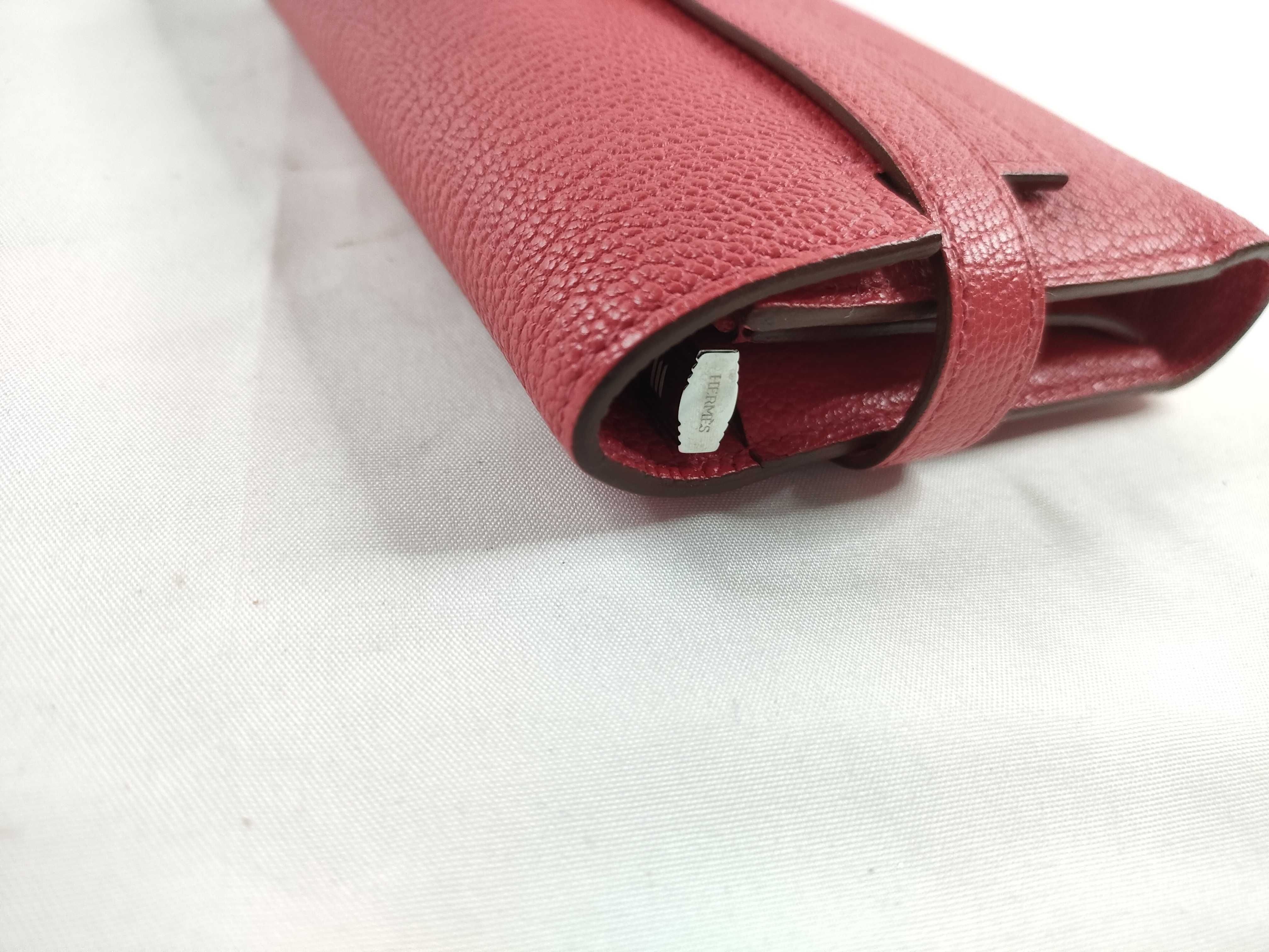 Kelly Wallet Medium Chevre Mysore Compact Wallet Pink Silver Hardware N:2010 Wallet — view 3