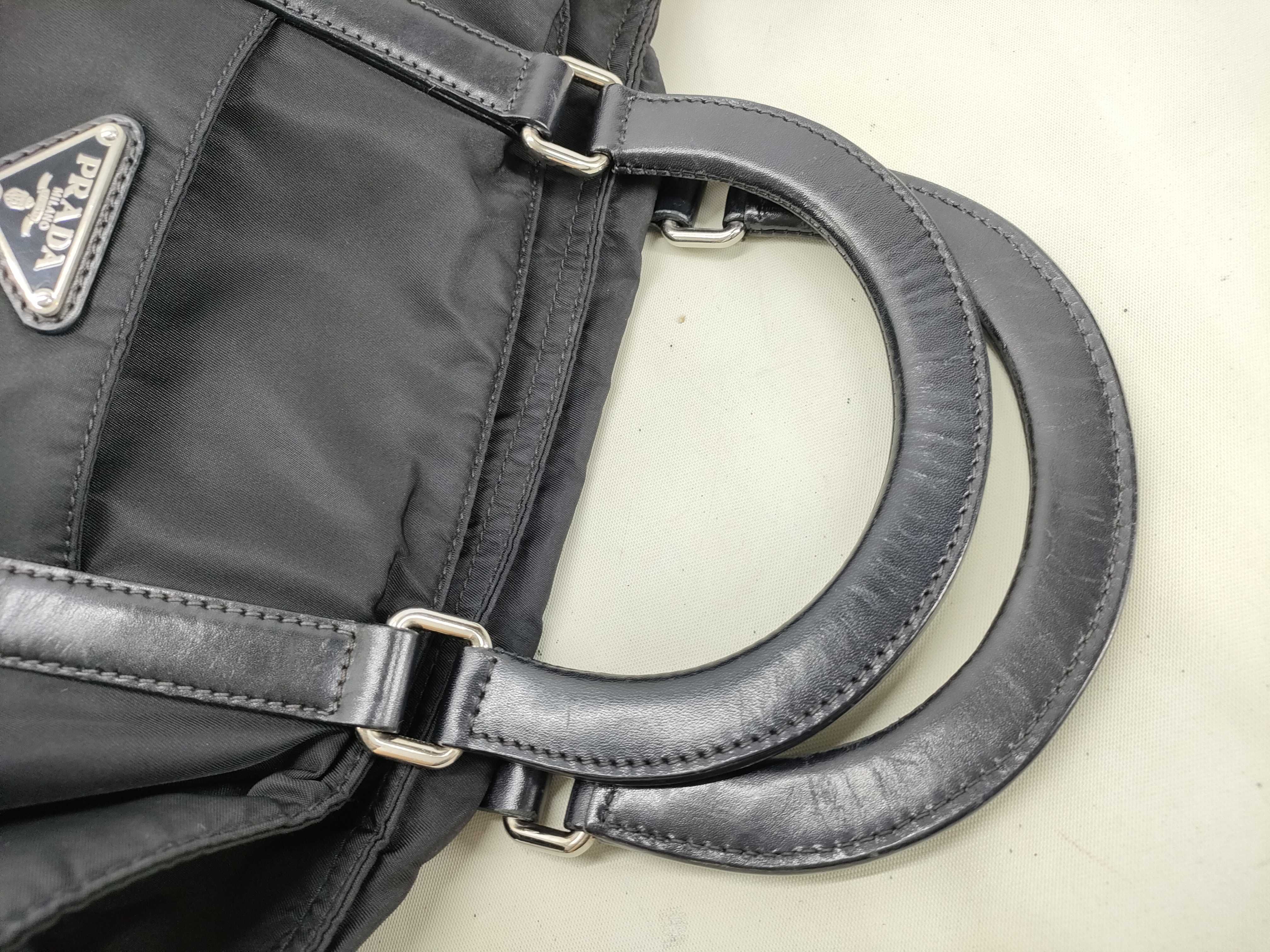 Nylon Prada Nylon 2-way Handbag Triangle Plate Handbag — view 5
