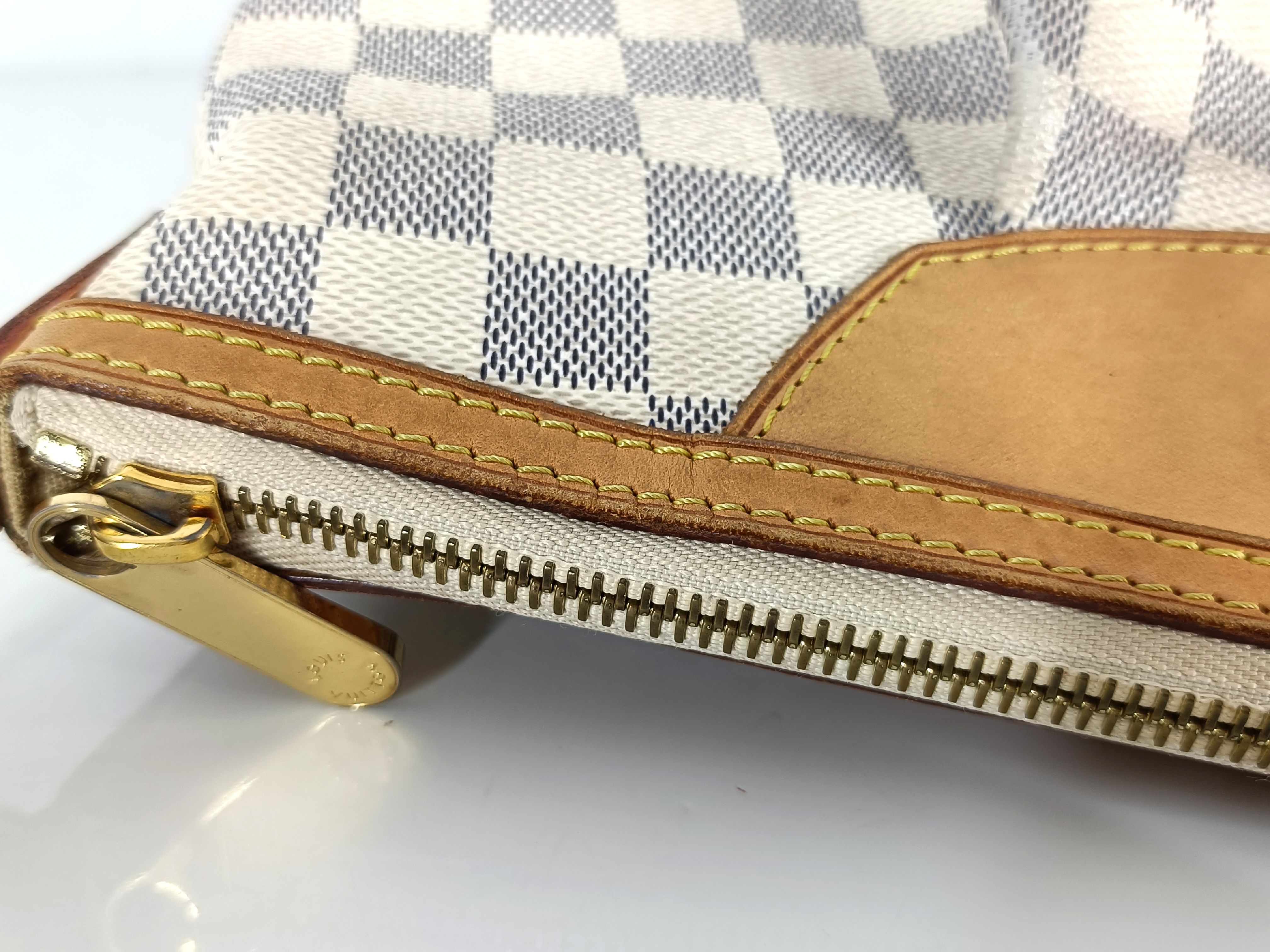 Damier Azur Siracusa PM N41113 SD2181 White Shoulder Bag — view 8