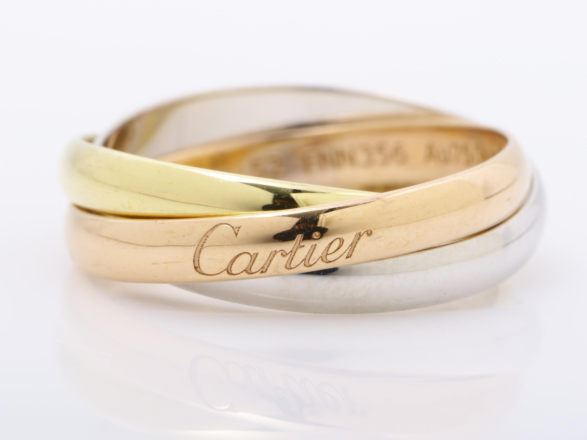 Au750 Trinity Ring #52 4.9g — view 2