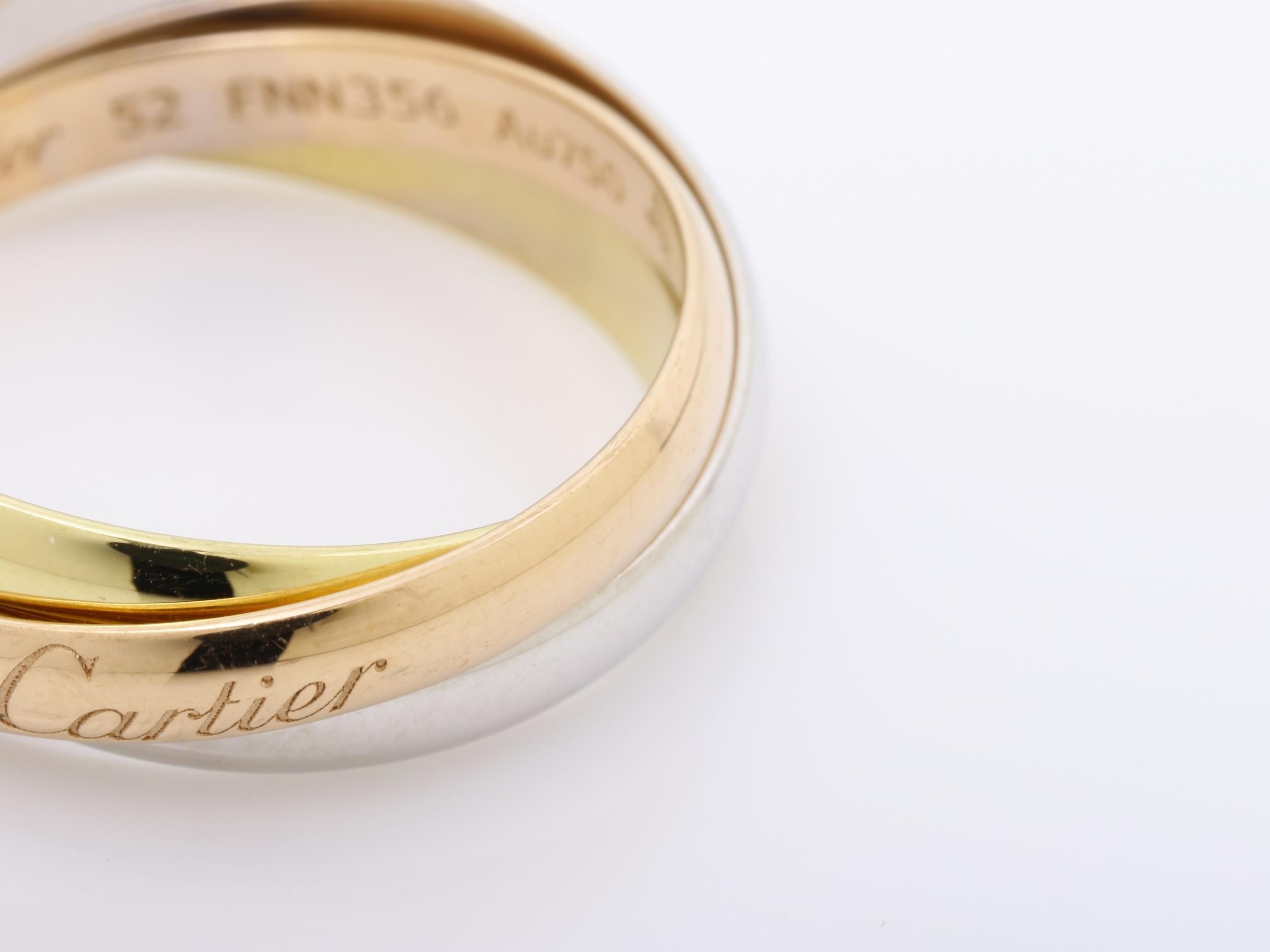 Au750 Trinity Ring #52 4.9g — view 3
