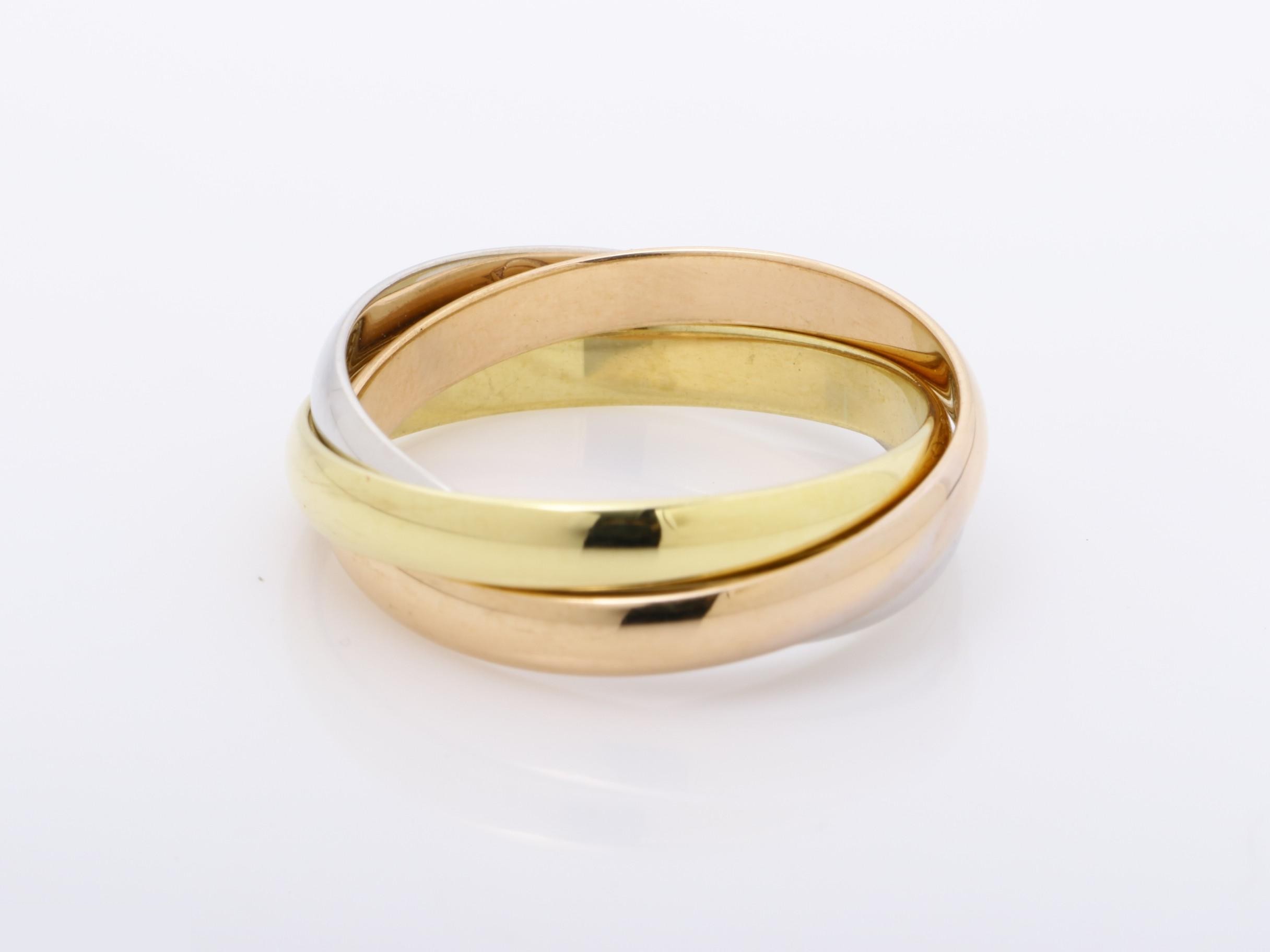 Au750 Trinity Ring #52 4.9g — view 4