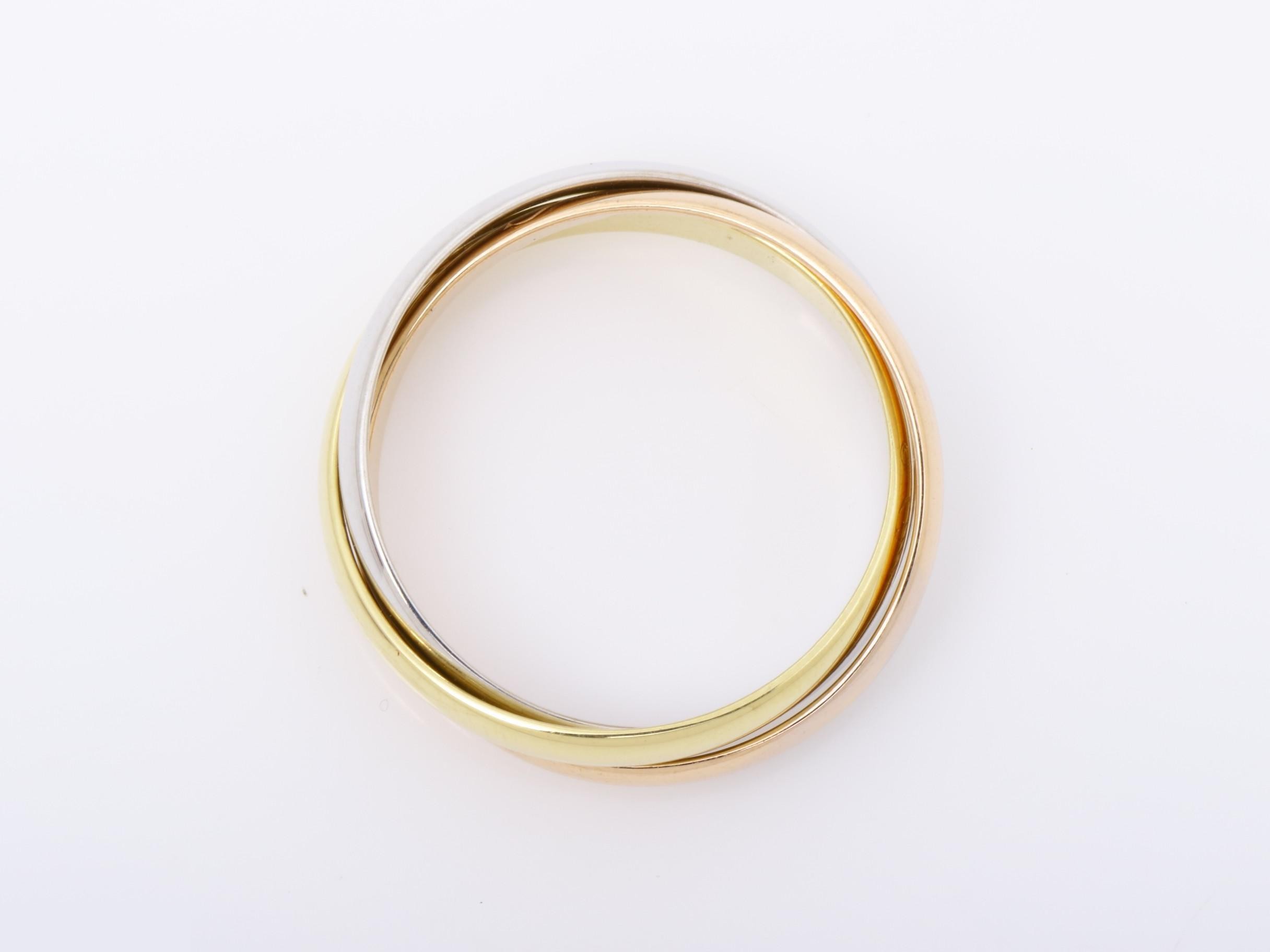 Au750 Trinity Ring #52 4.9g — view 5