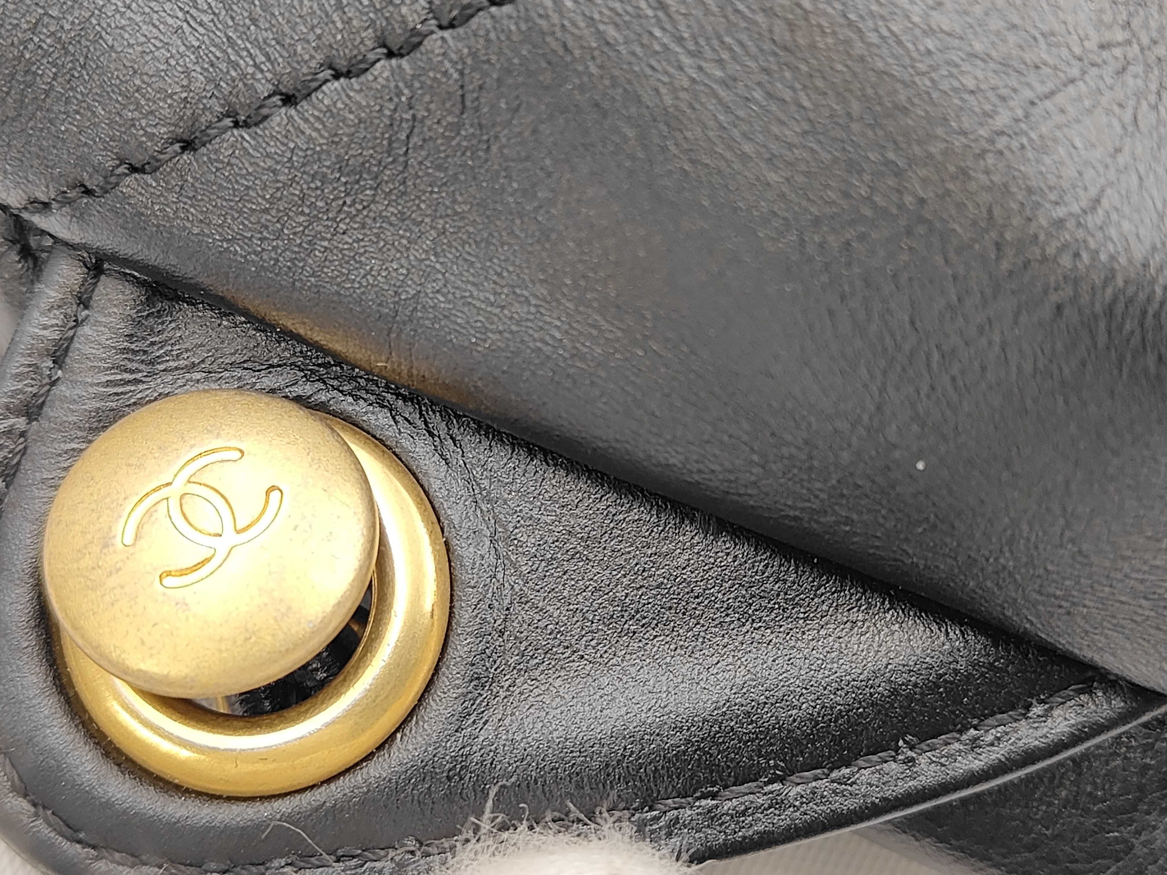 CHANEL22 Backpack AS3859 Black Calfskin Gold Hardware L778043J Rucksack — view 13