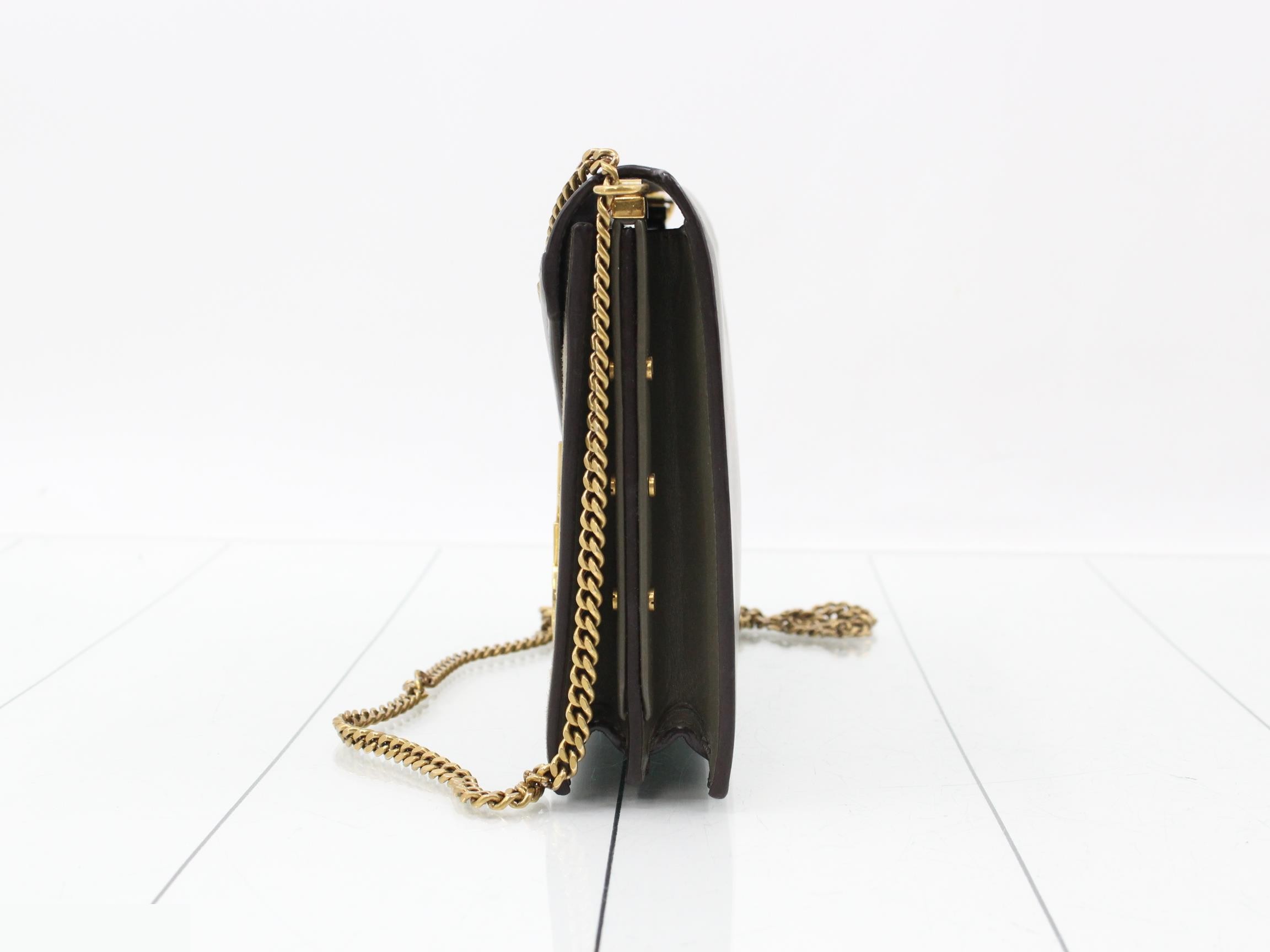 Cassandra Shoulder Bag, Suede Leather, Green — view 3
