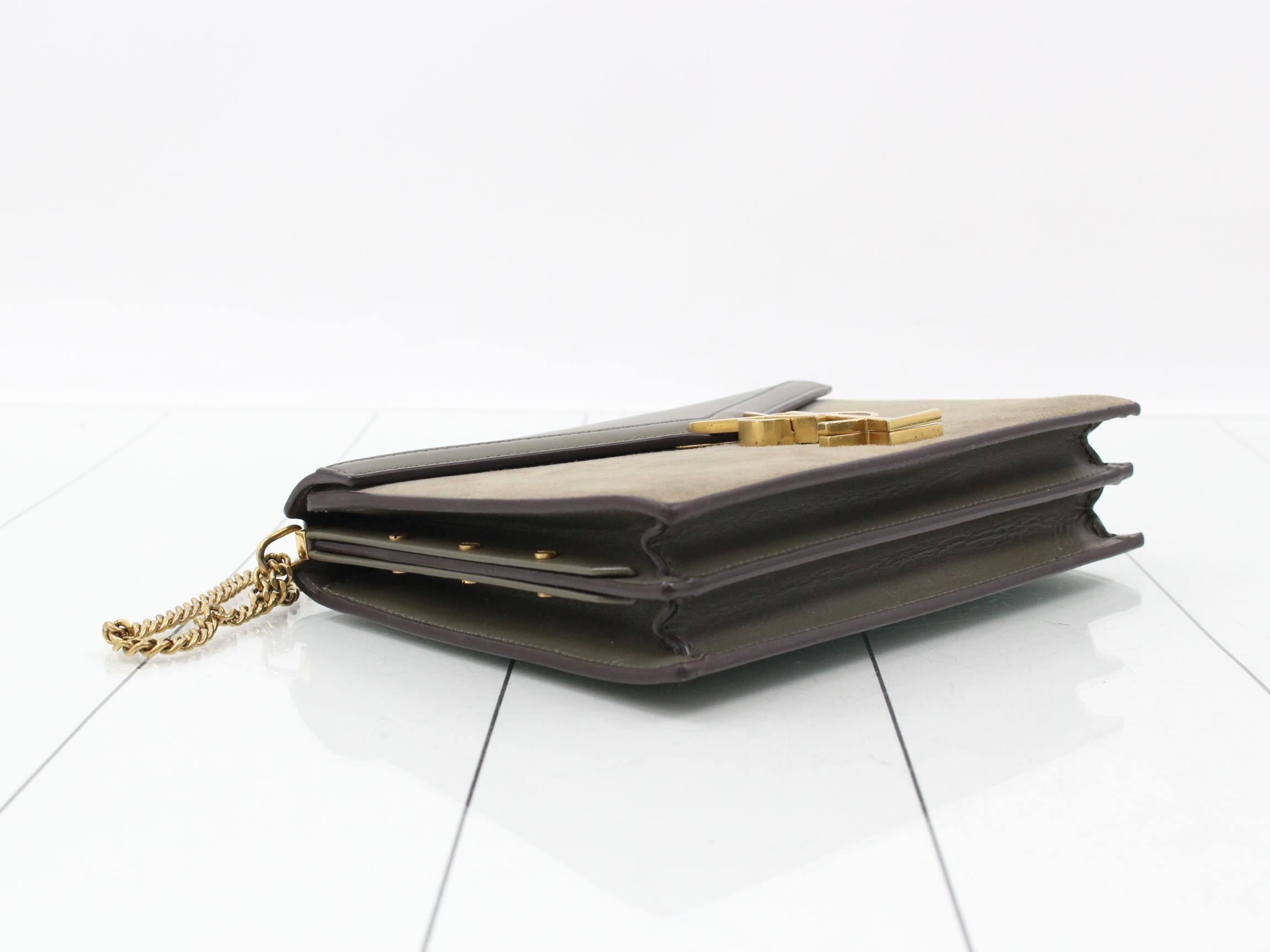 Cassandra Shoulder Bag, Suede Leather, Green — view 5