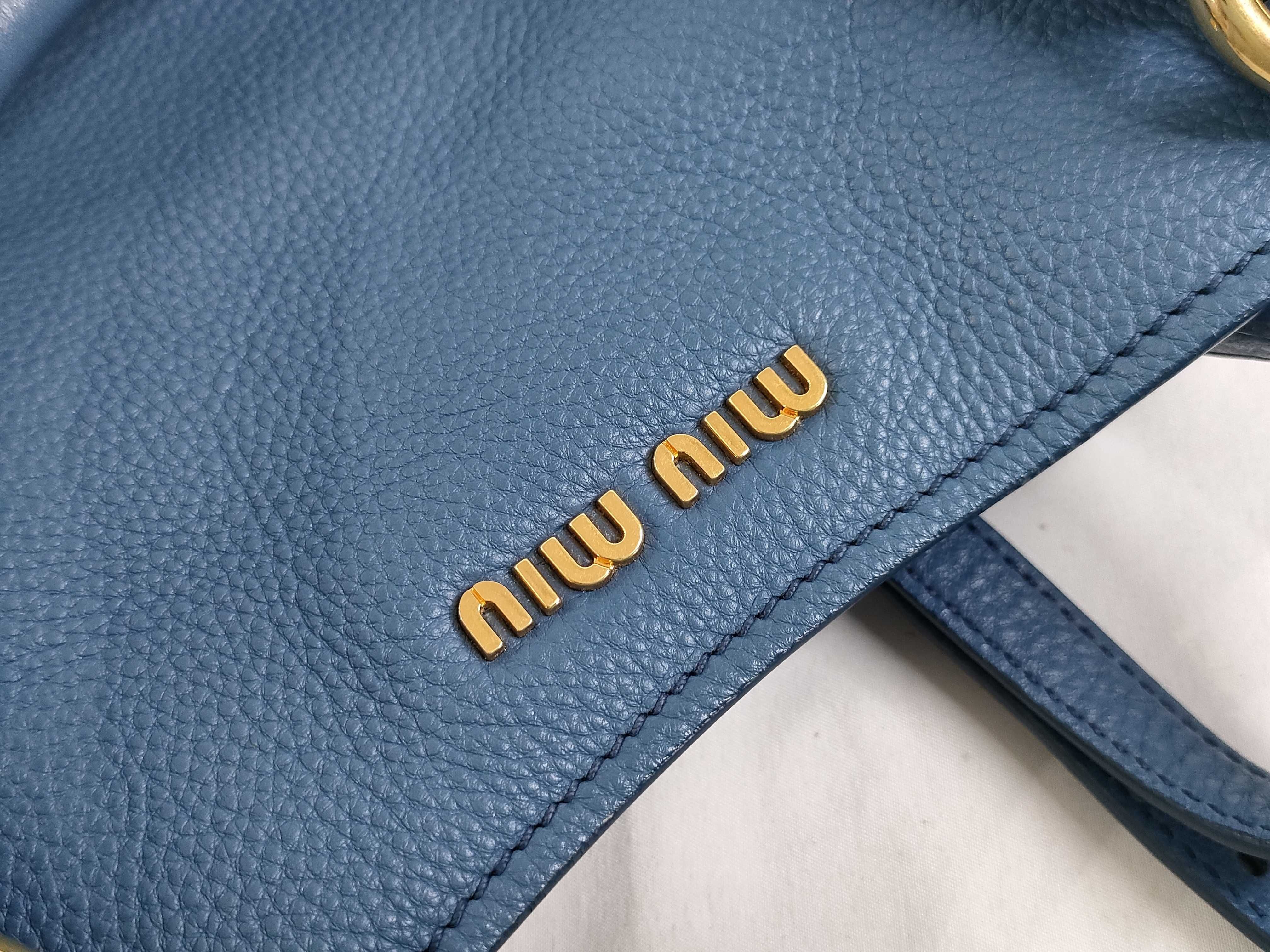 2WAY bag handbag leather 5BE886 blue handbag — view 15