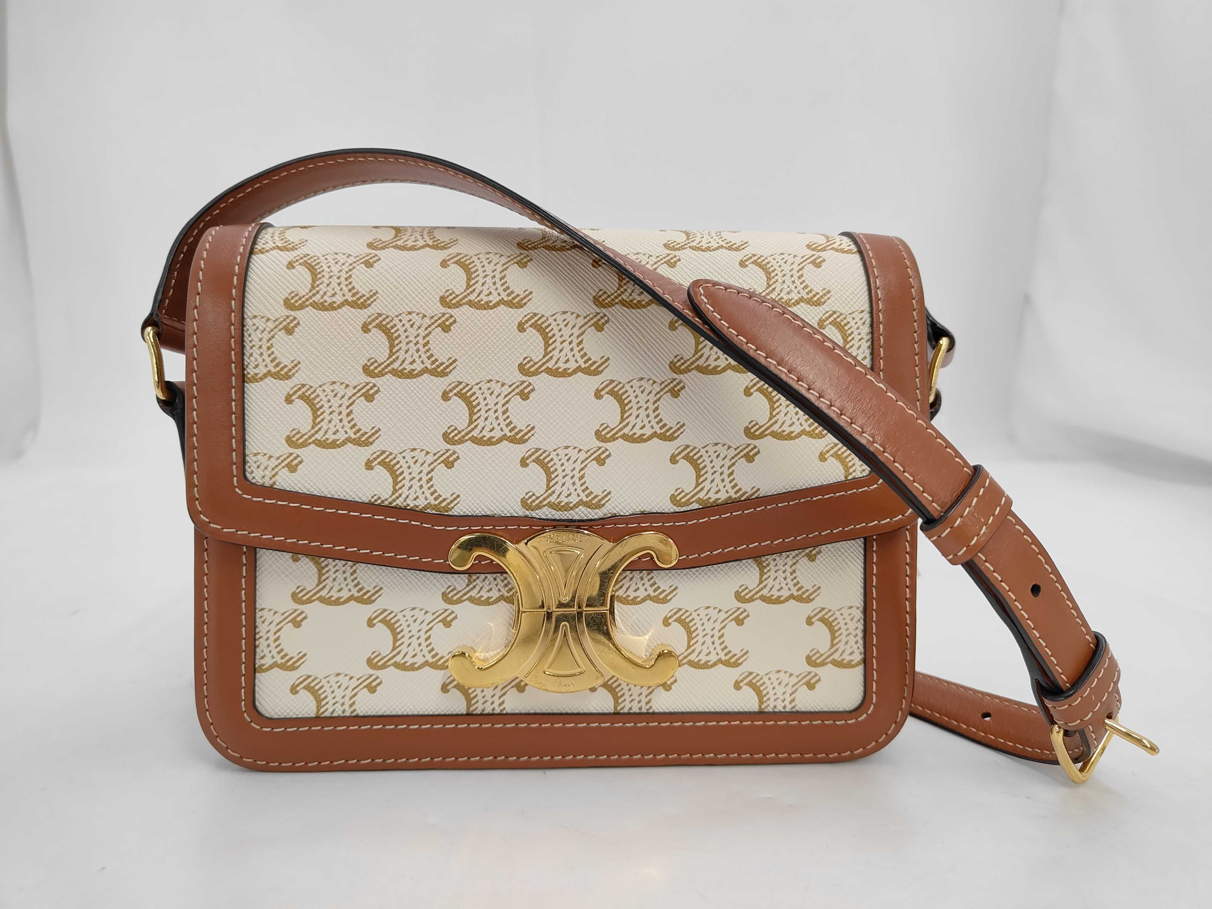 Teen Triomphe Shoulder Bag White Shoulder Bag