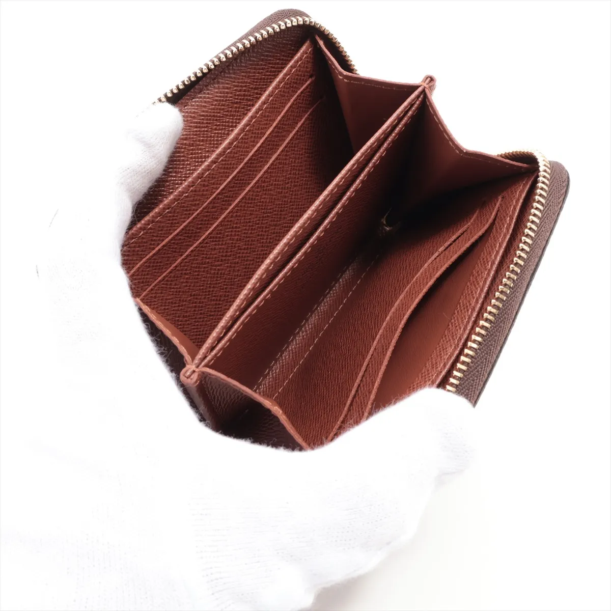 Monogram Zippy Coin Purse M60067 Brown Coin Purse RFID detected — view 3