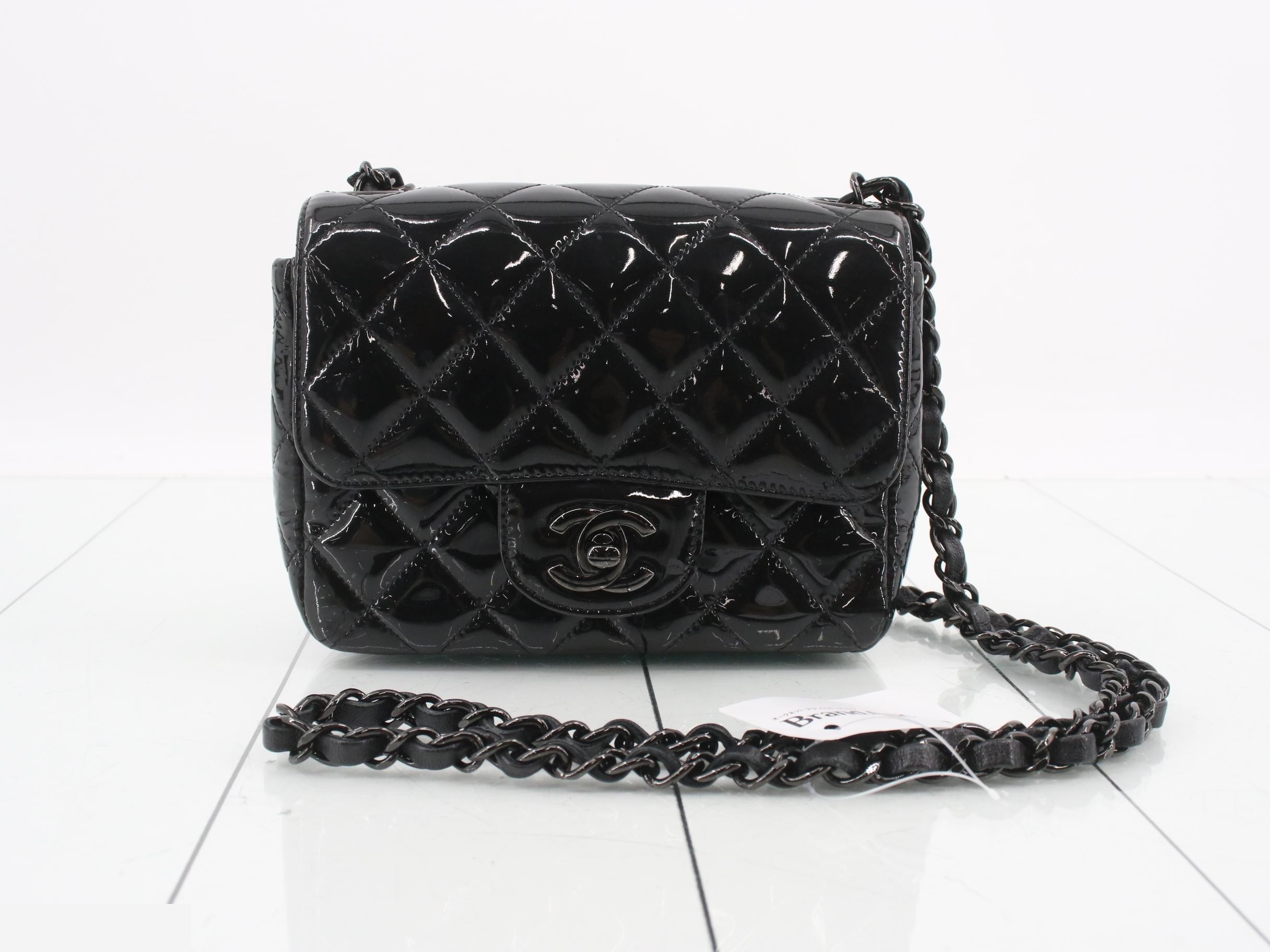 Enamel Matelassé Shoulder Bag
