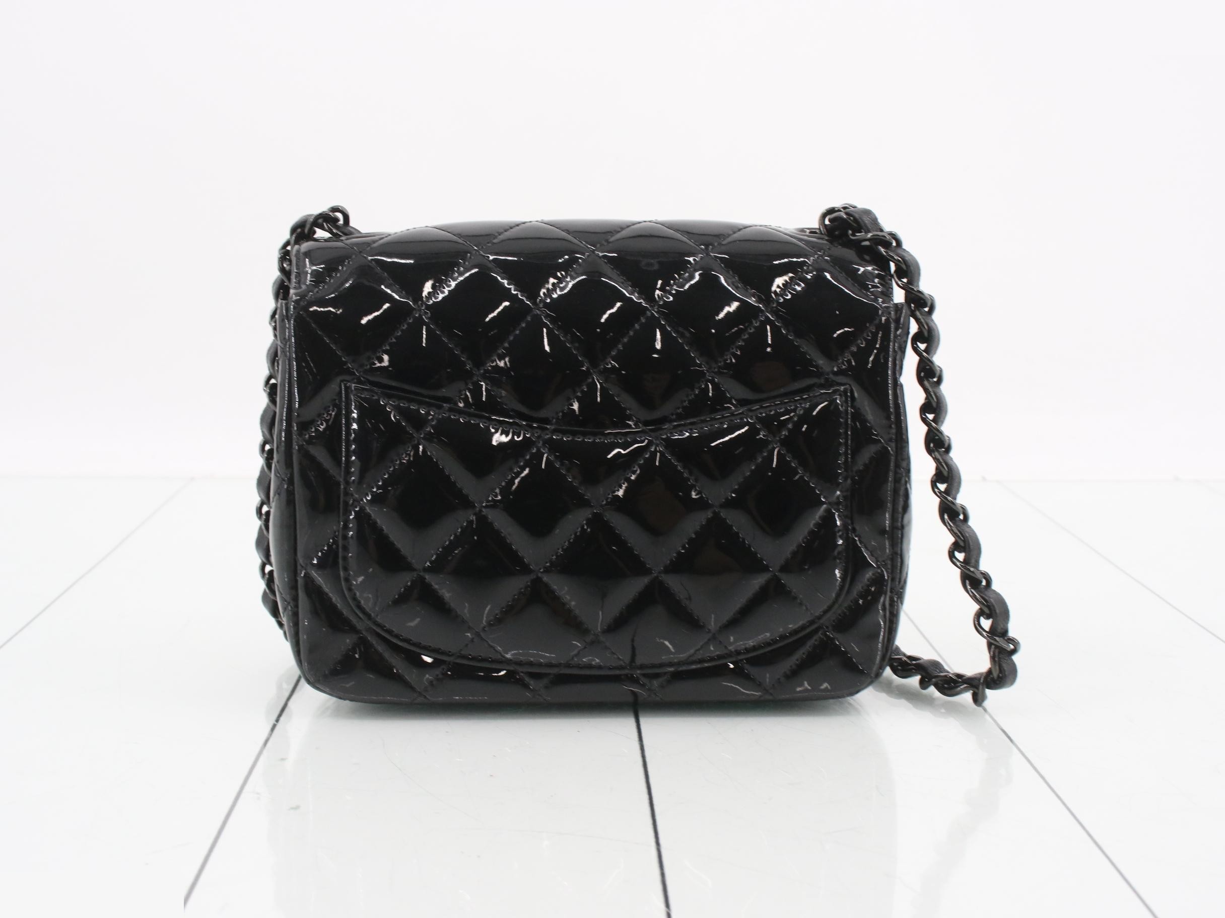 Enamel Matelassé Shoulder Bag — view 2