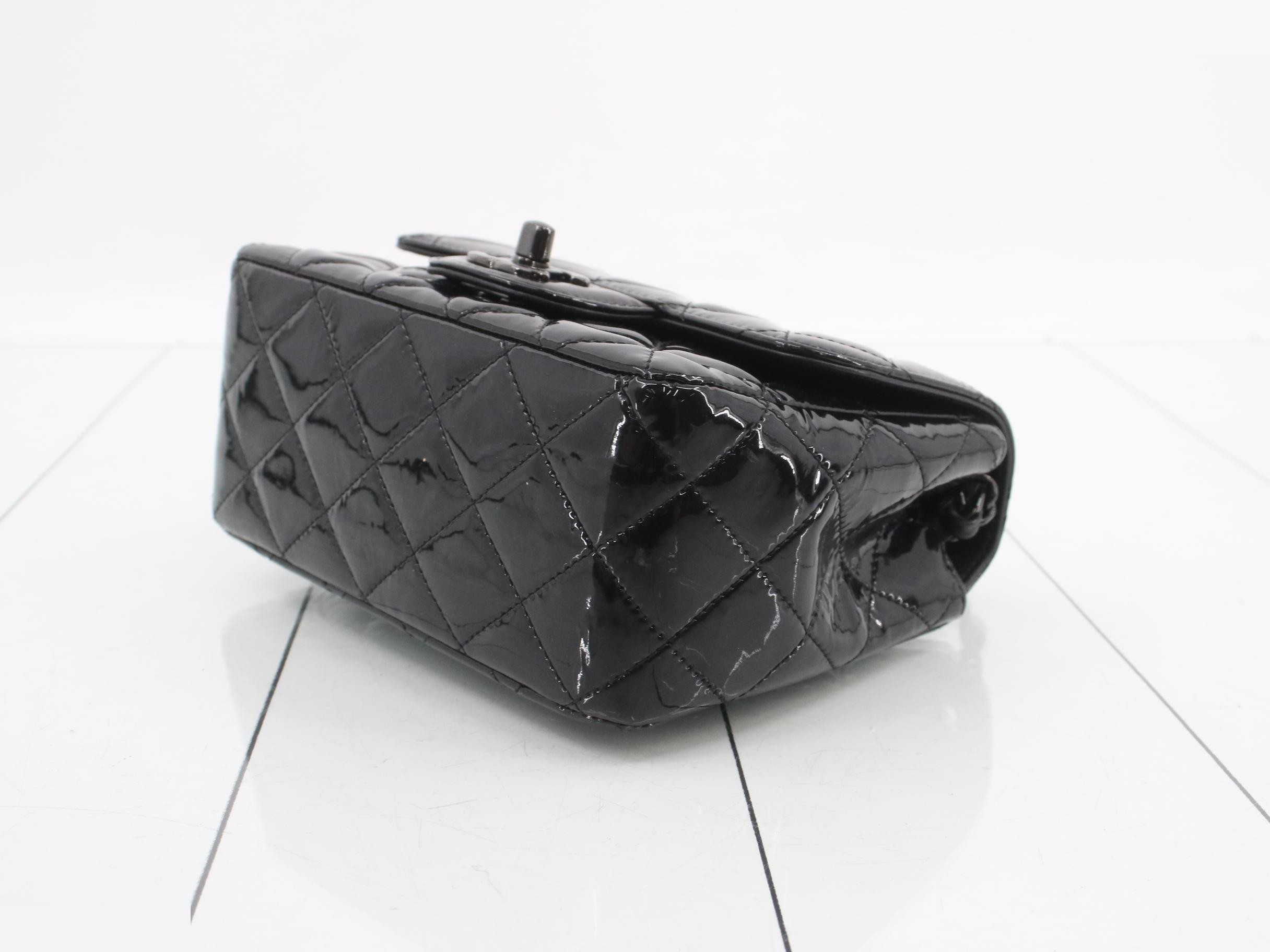 Enamel Matelassé Shoulder Bag — view 6