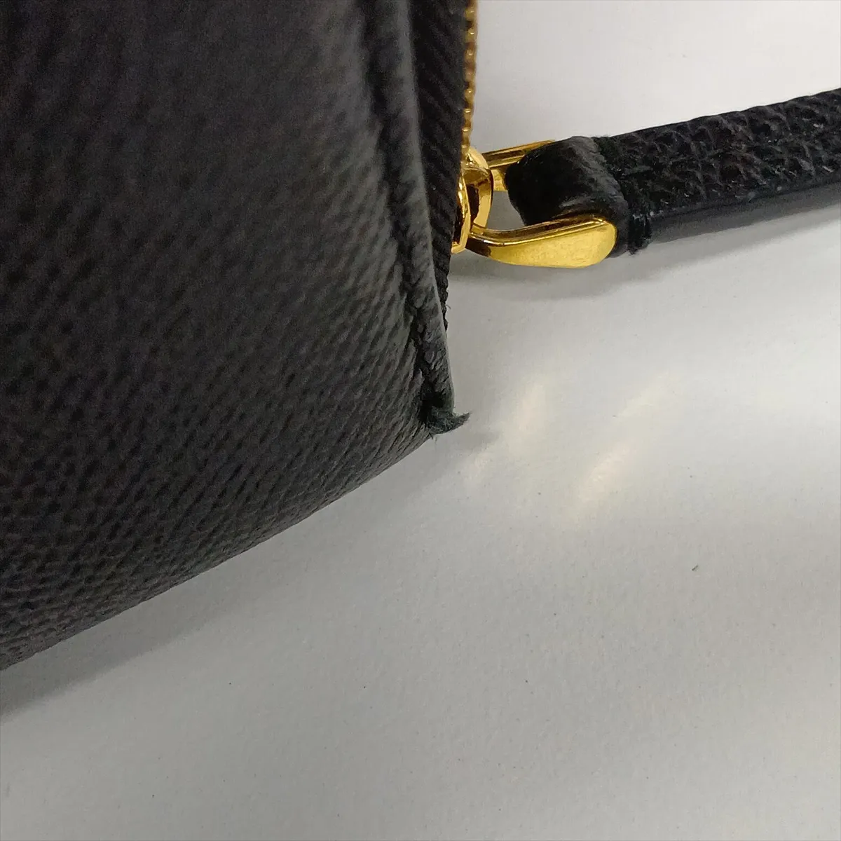 Calo Double Pouch Leather Shoulder Bag Black — view 10