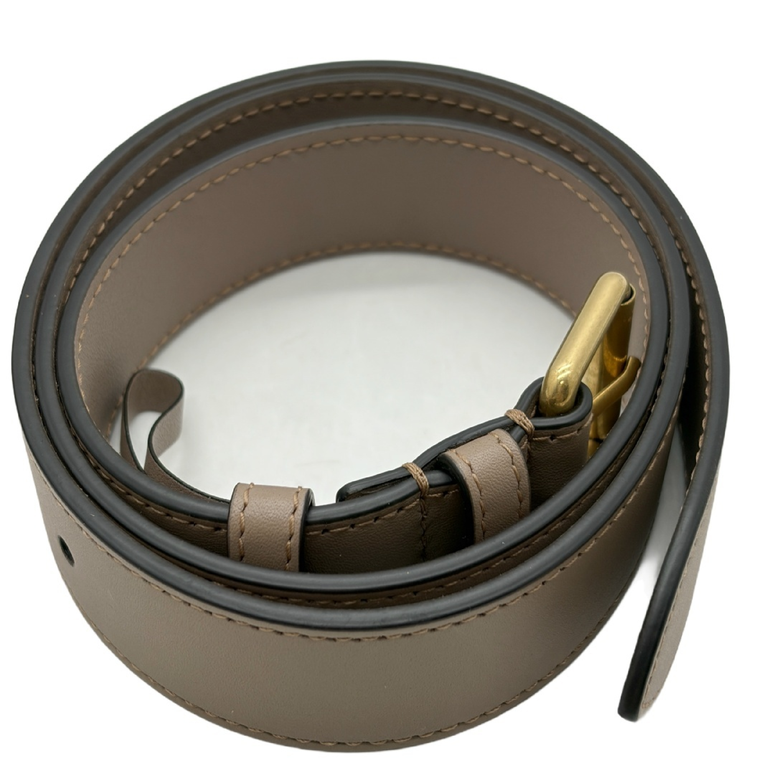 GG Marmont Matelassé Belt Bag Waist Bag Leather Beige Double G Shoulder Bag — view 9