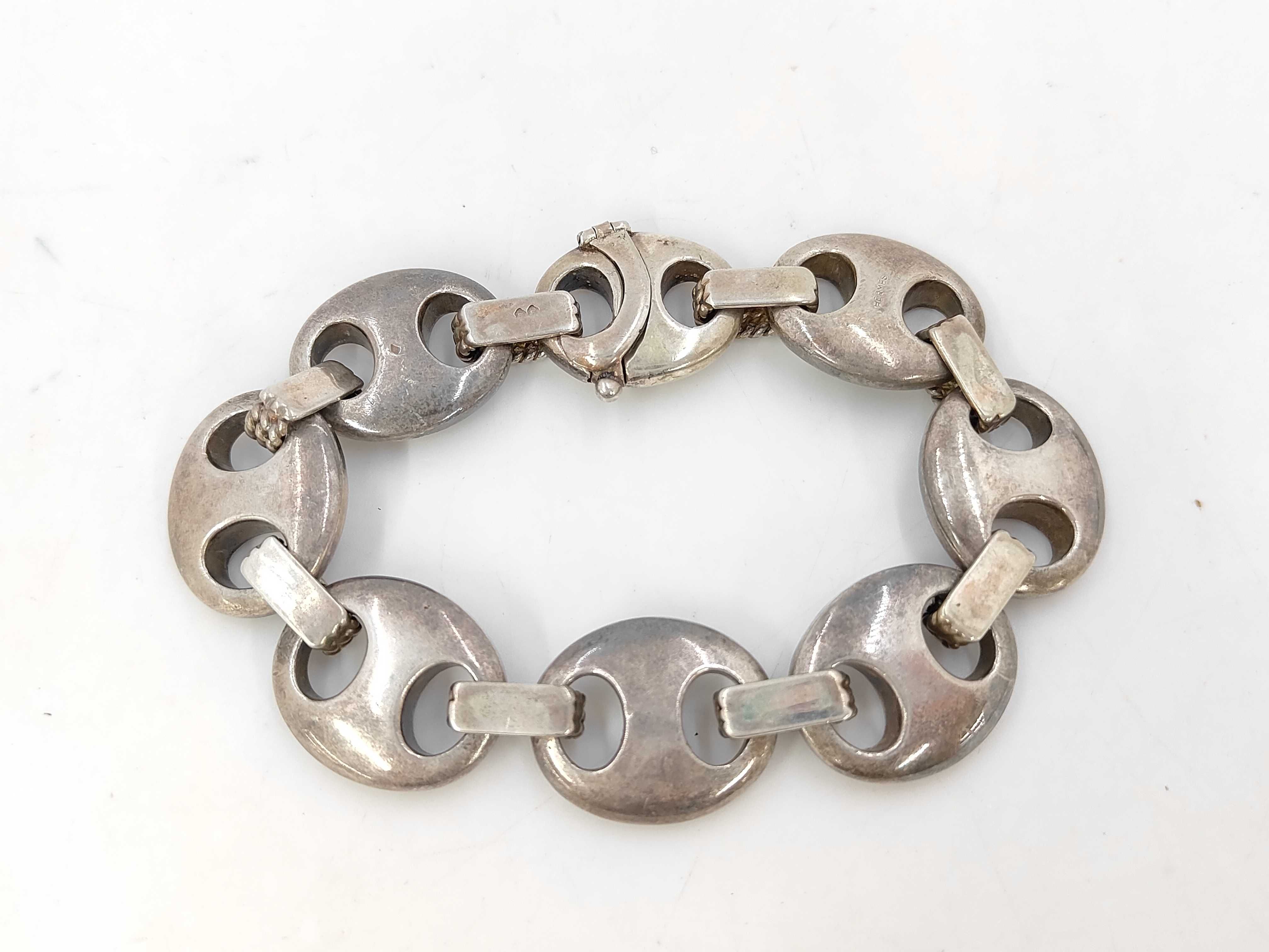 Chloe GM 118.5g SV800 Crab logo 8-link bracelet/bangle — view 2