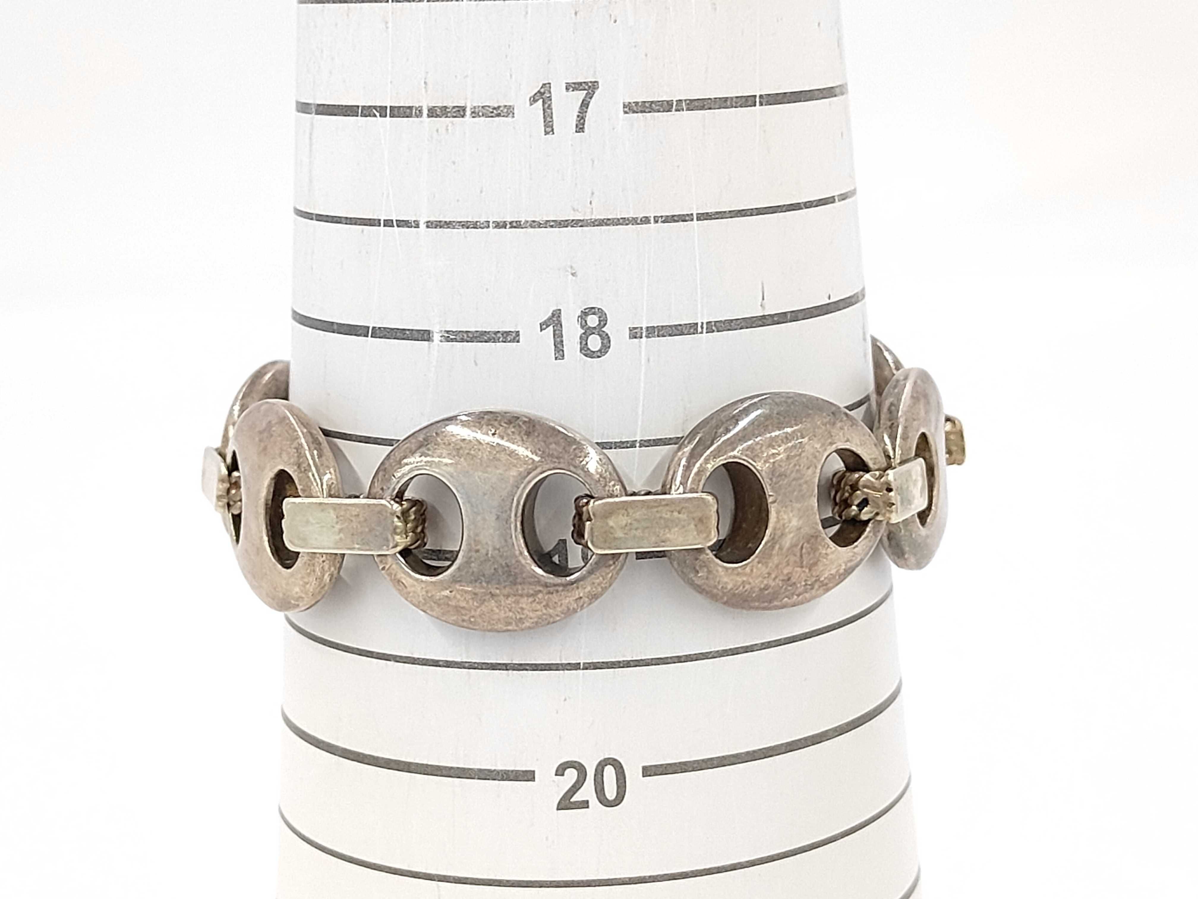 Chloe GM 118.5g SV800 Crab logo 8-link bracelet/bangle — view 5