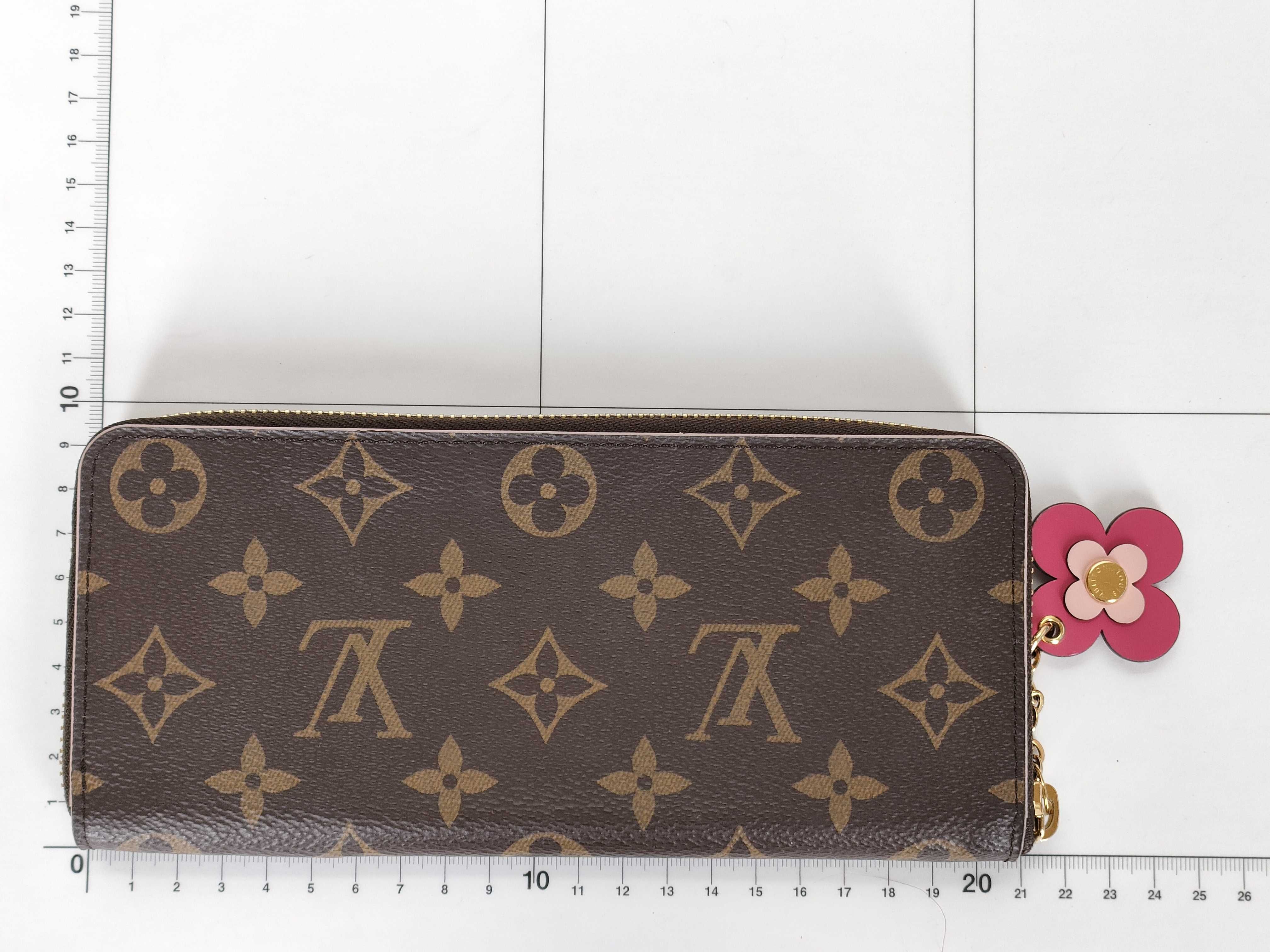 Monogram Louis Vuitton Monogram Portefeuille Clemence Pink M64201 GI0169 *Strong odor Wallet — view 2