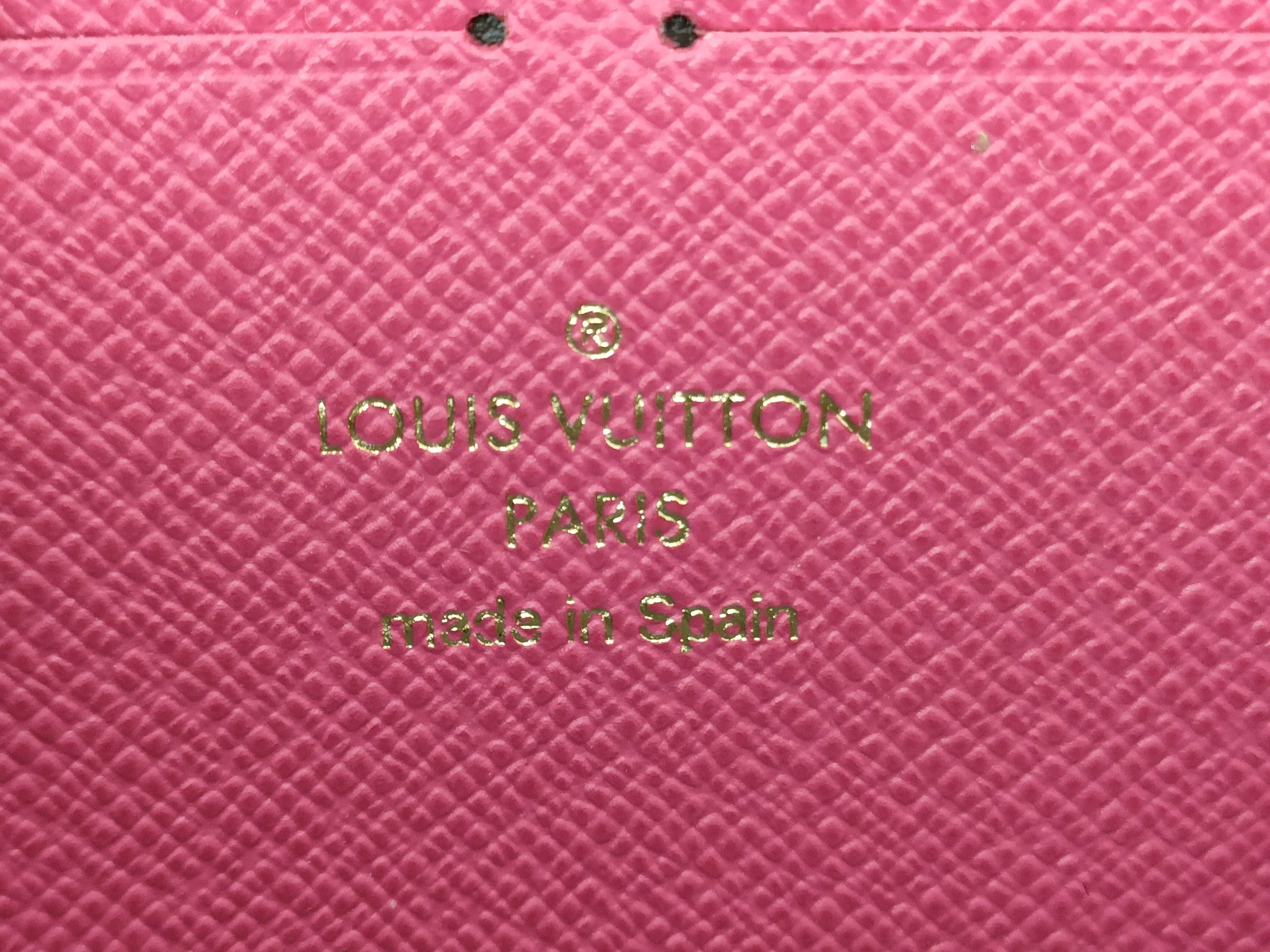 Monogram Louis Vuitton Monogram Portefeuille Clemence Pink M64201 GI0169 *Strong odor Wallet — view 13