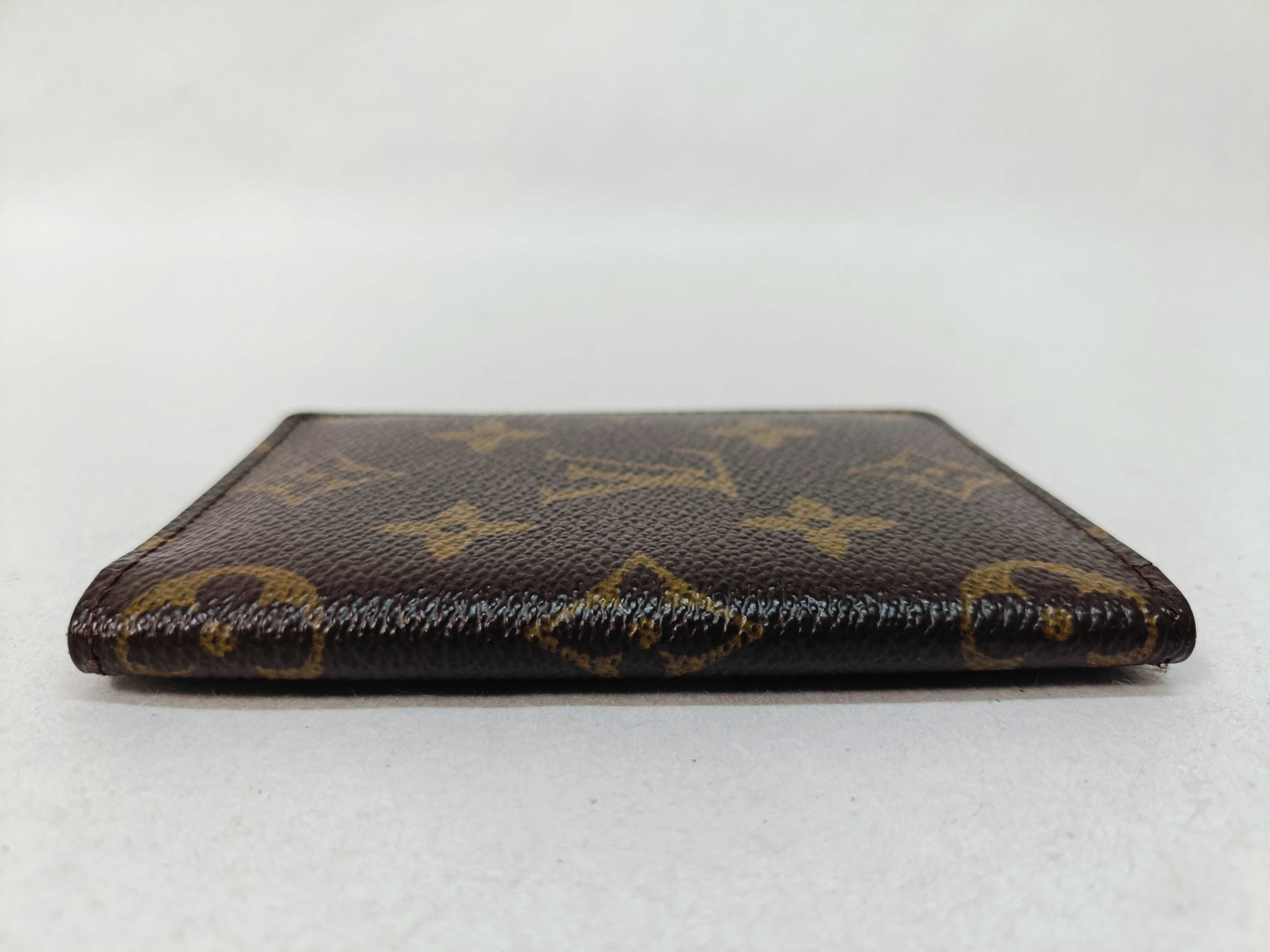 Monogram Portecartes Pass Vertical Card Case — view 3