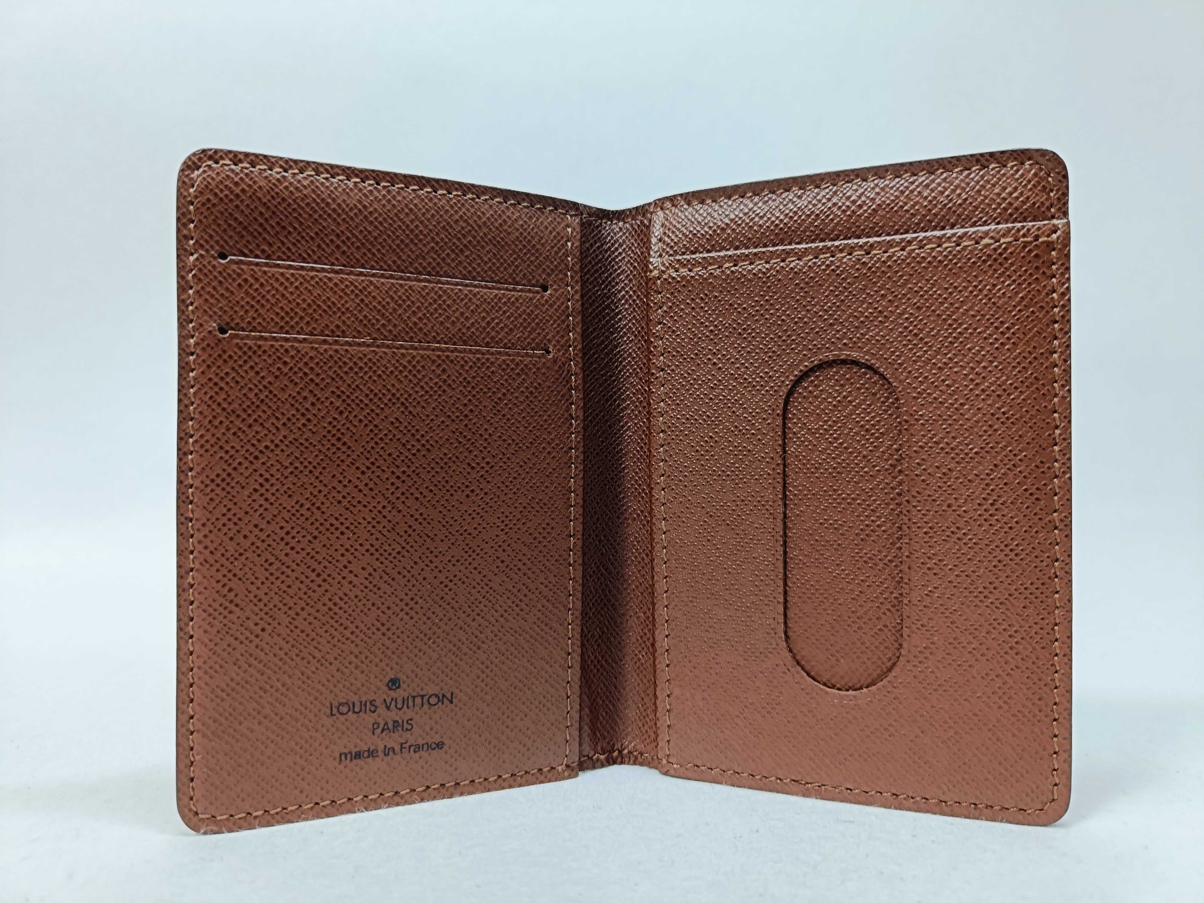 Monogram Portecartes Pass Vertical Card Case — view 7