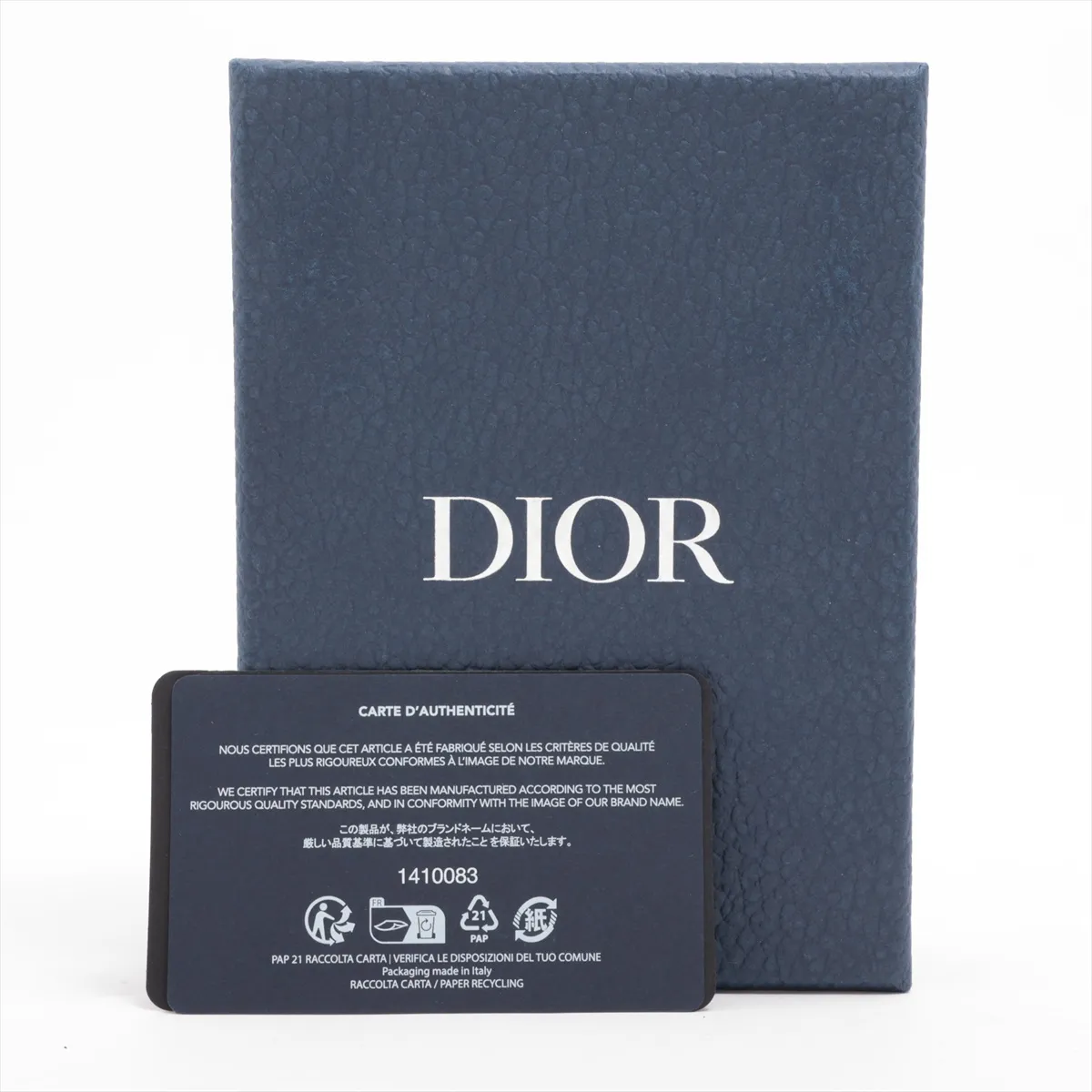 Saddle Leather Compact Wallet, Black — view 9