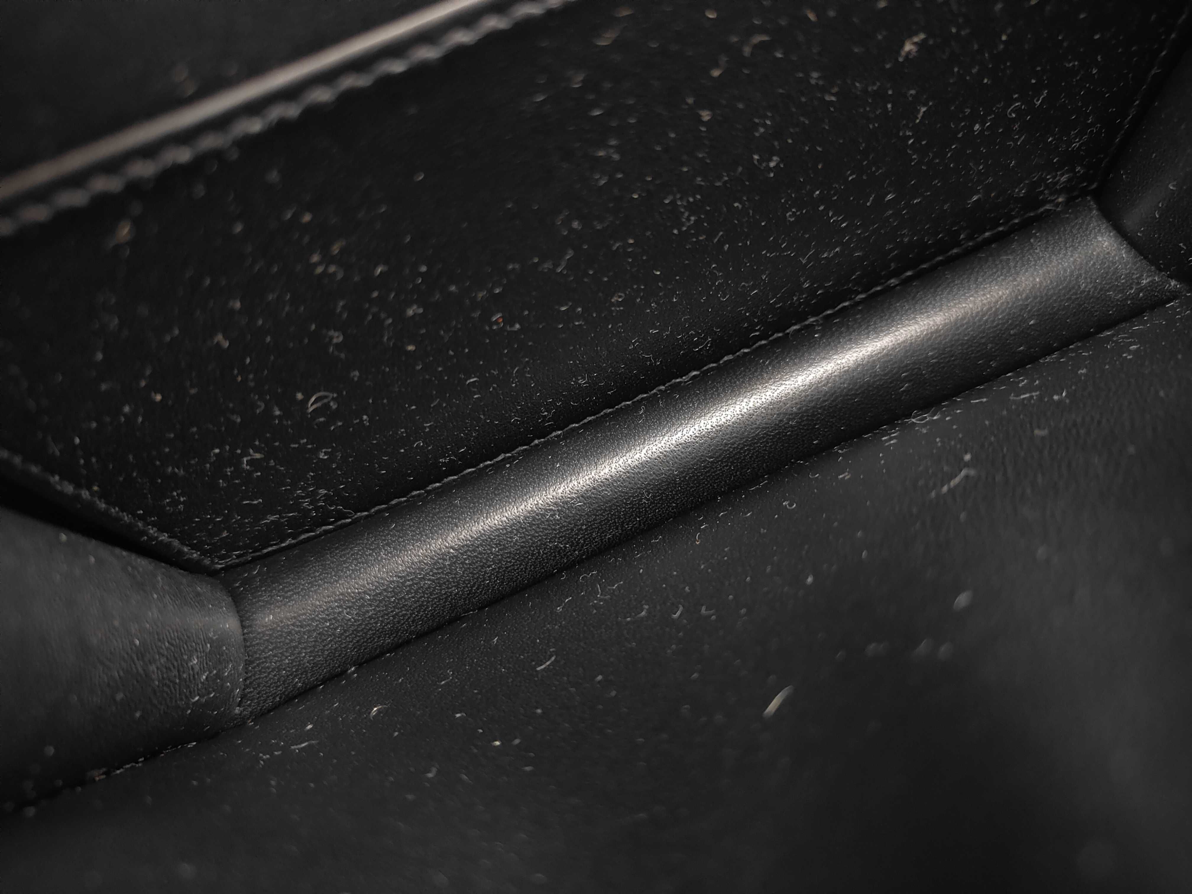 Constance Mini Epsom Black Shoulder Bag with Silver Hardware (G Stamp) — view 10