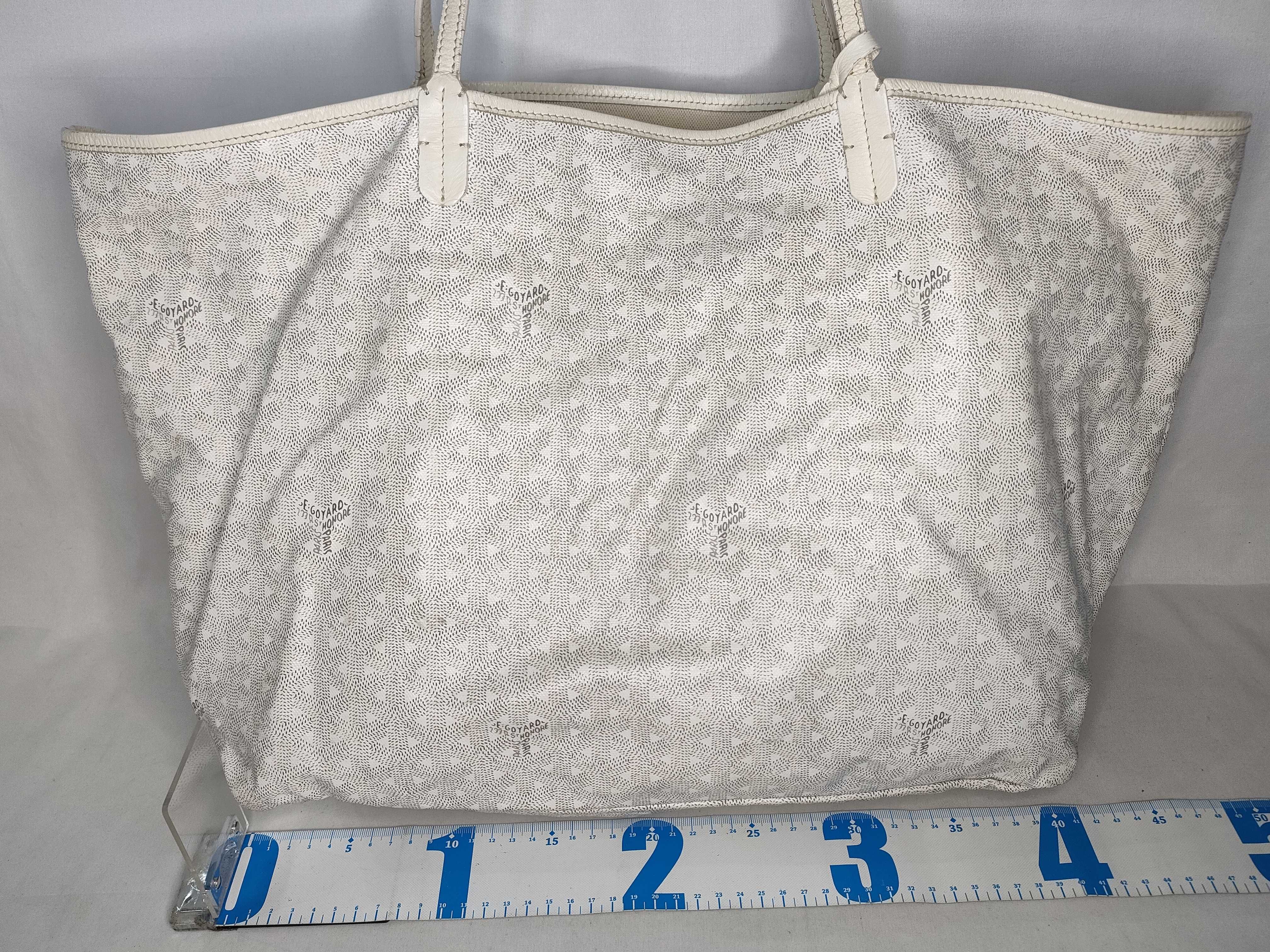 Saint Louis PM PVC x Leather Tote Bag, White Tote Bag — view 2