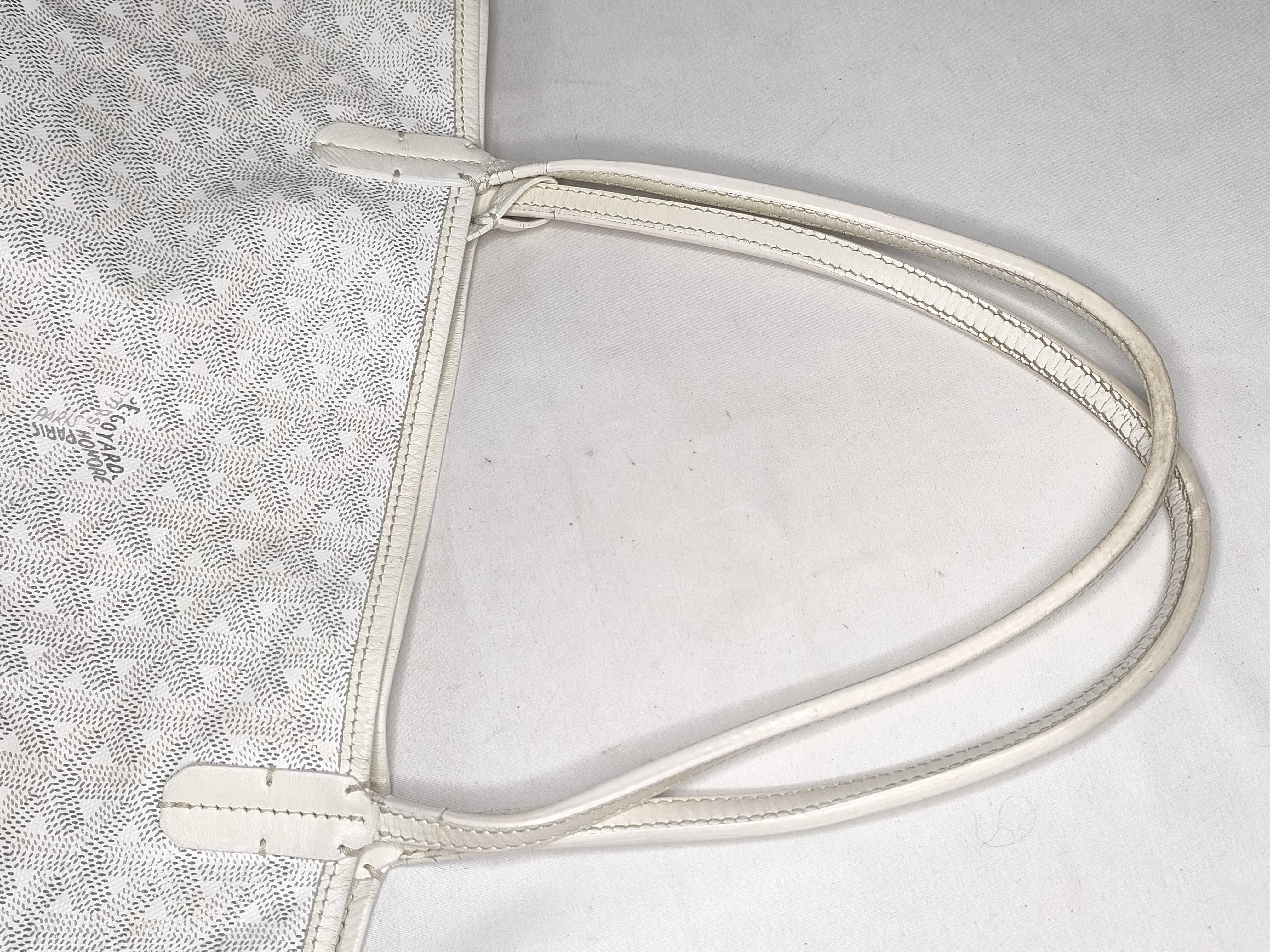 Saint Louis PM PVC x Leather Tote Bag, White Tote Bag — view 3
