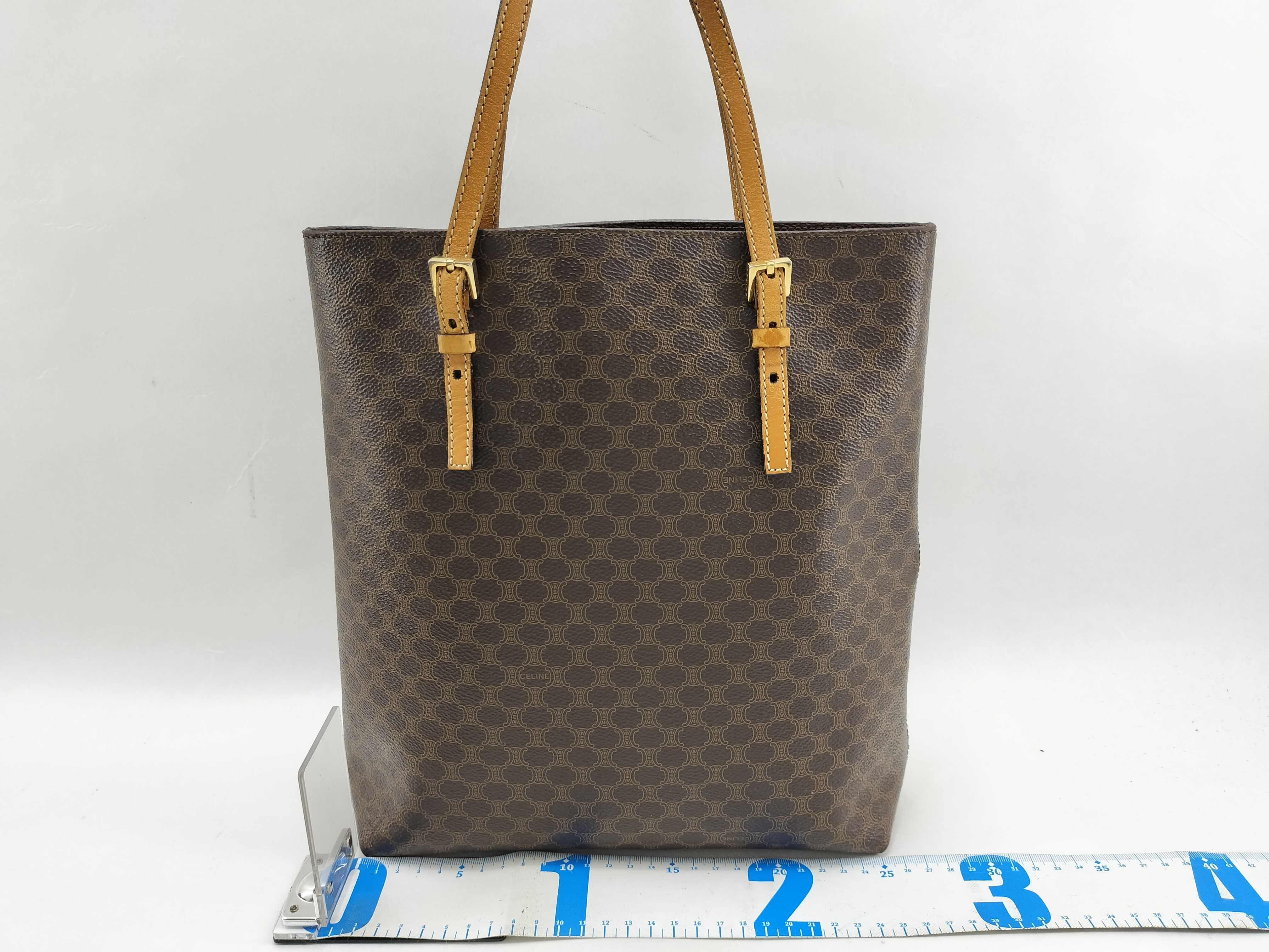 CE00/22 Handbag, Macadam pattern, with dust bag. — view 2