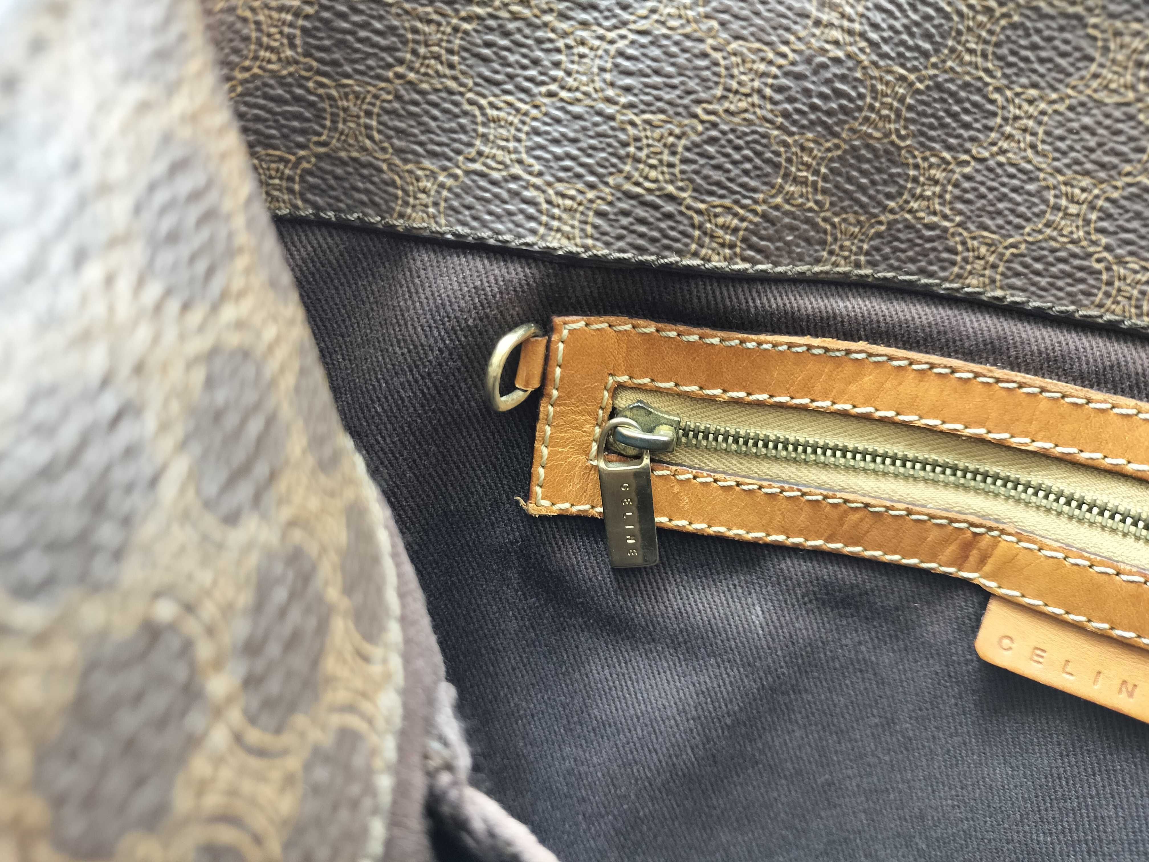 CE00/22 Handbag, Macadam pattern, with dust bag. — view 15