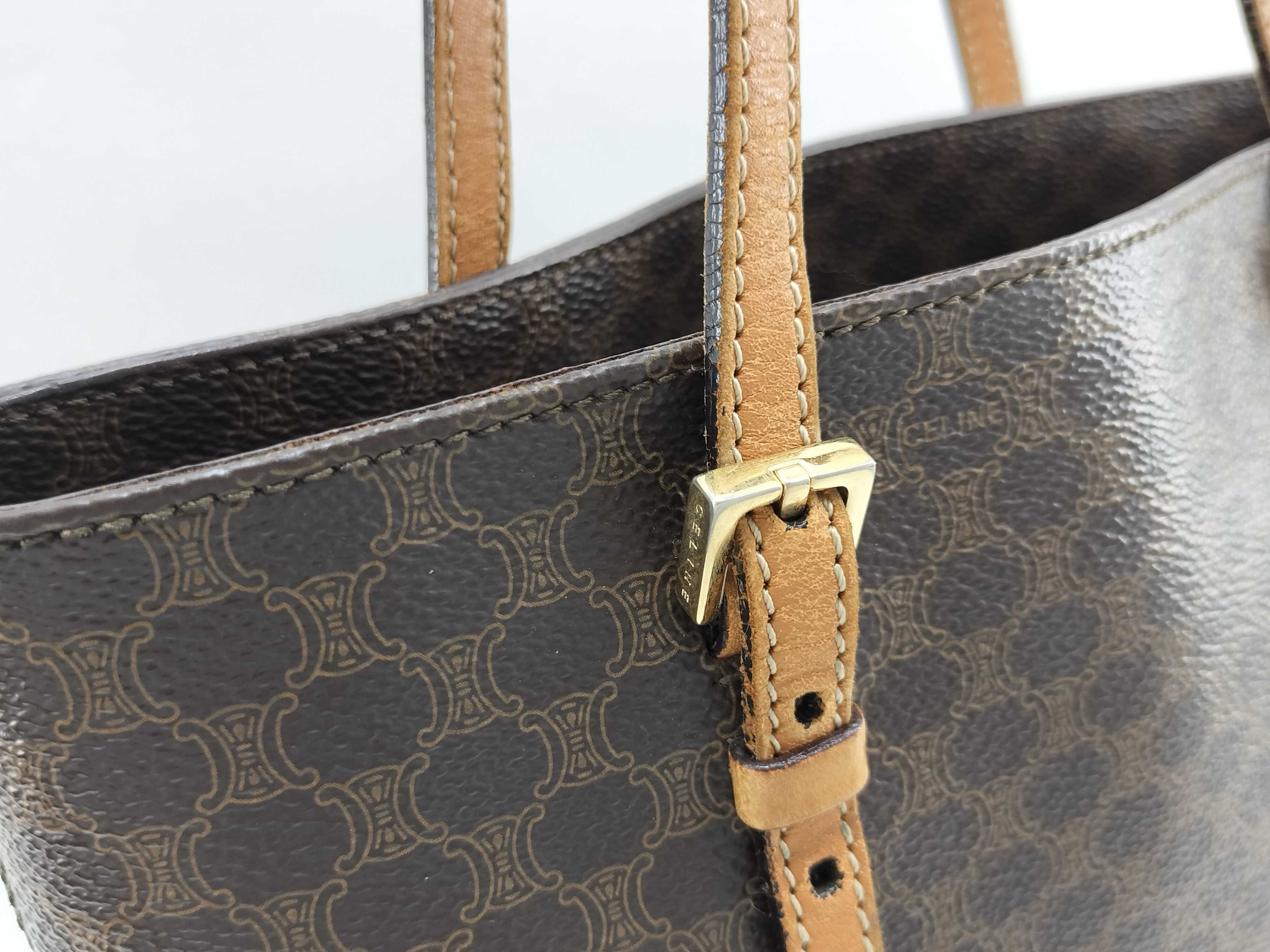 CE00/22 Handbag, Macadam pattern, with dust bag. — view 3