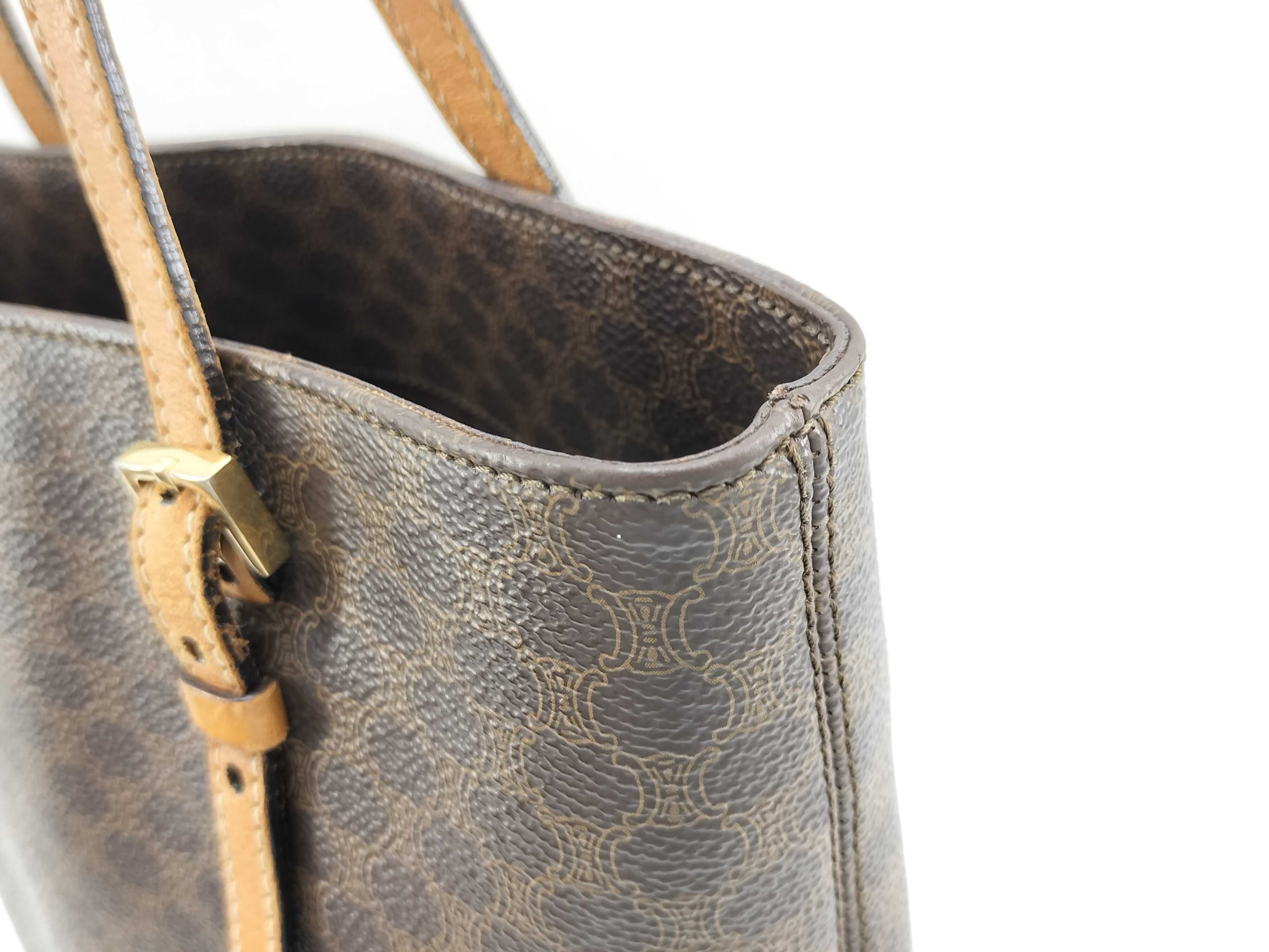 CE00/22 Handbag, Macadam pattern, with dust bag. — view 4