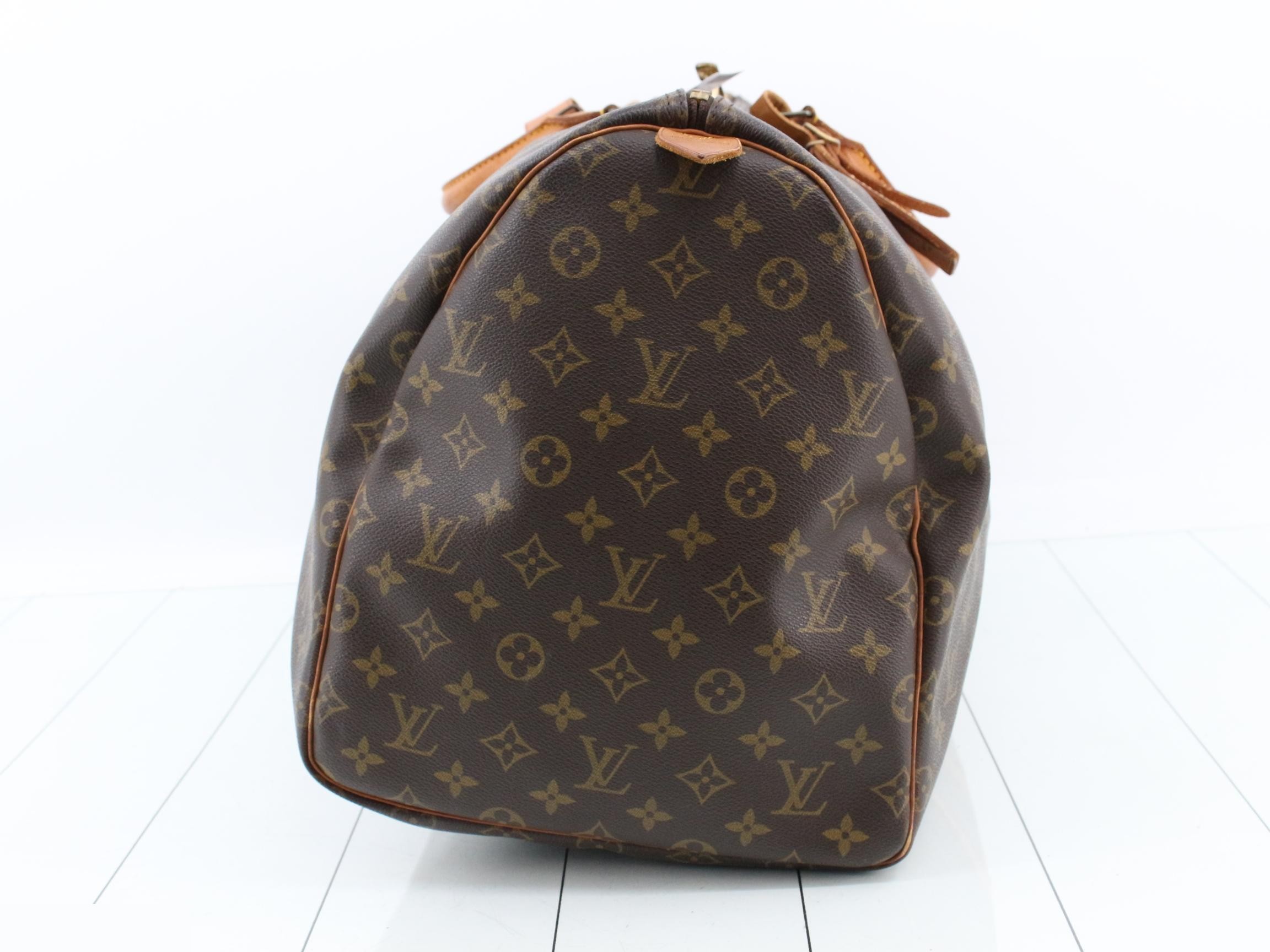 LV Boston Handbag, Gold Hardware, Keepall 55 — view 4