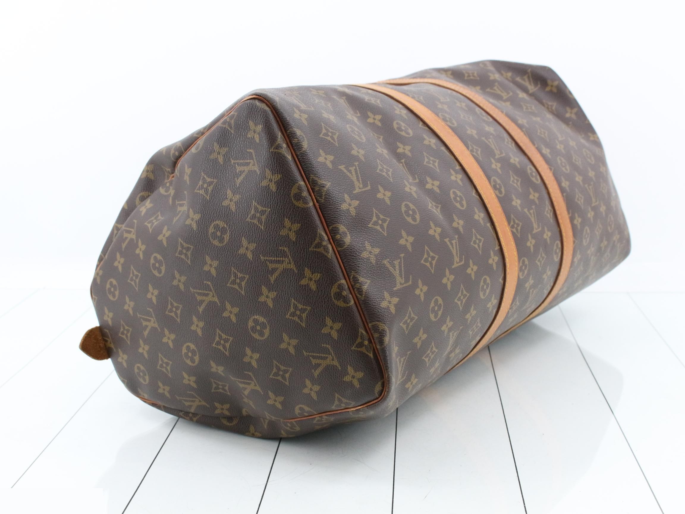 LV Boston Handbag, Gold Hardware, Keepall 55 — view 5