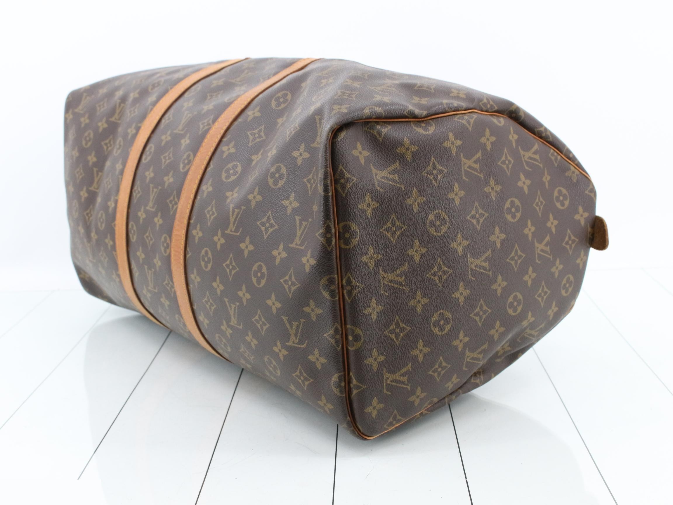 LV Boston Handbag, Gold Hardware, Keepall 55 — view 6