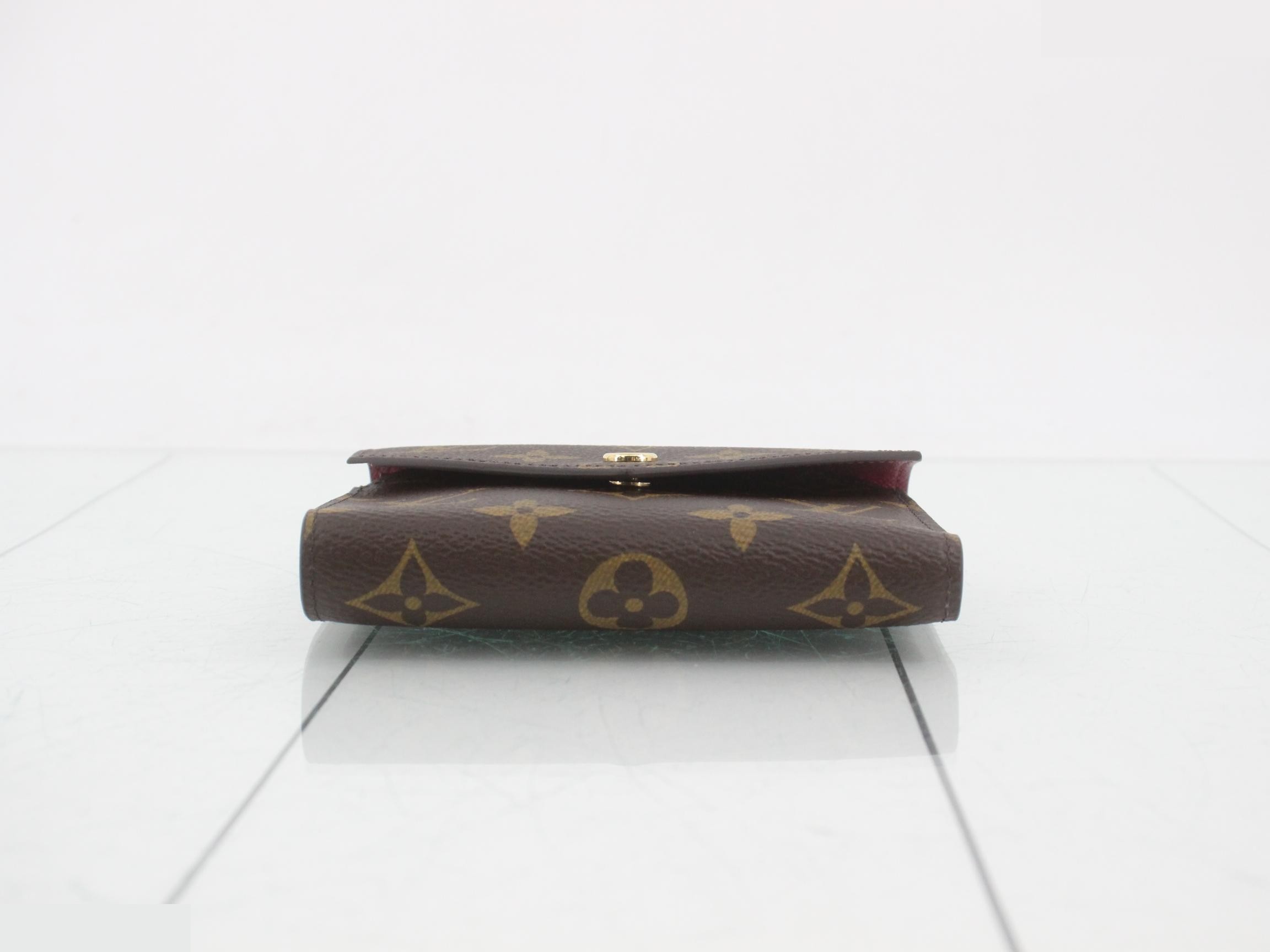 Portefeuille Victorine Fuchsia Monogram — view 3