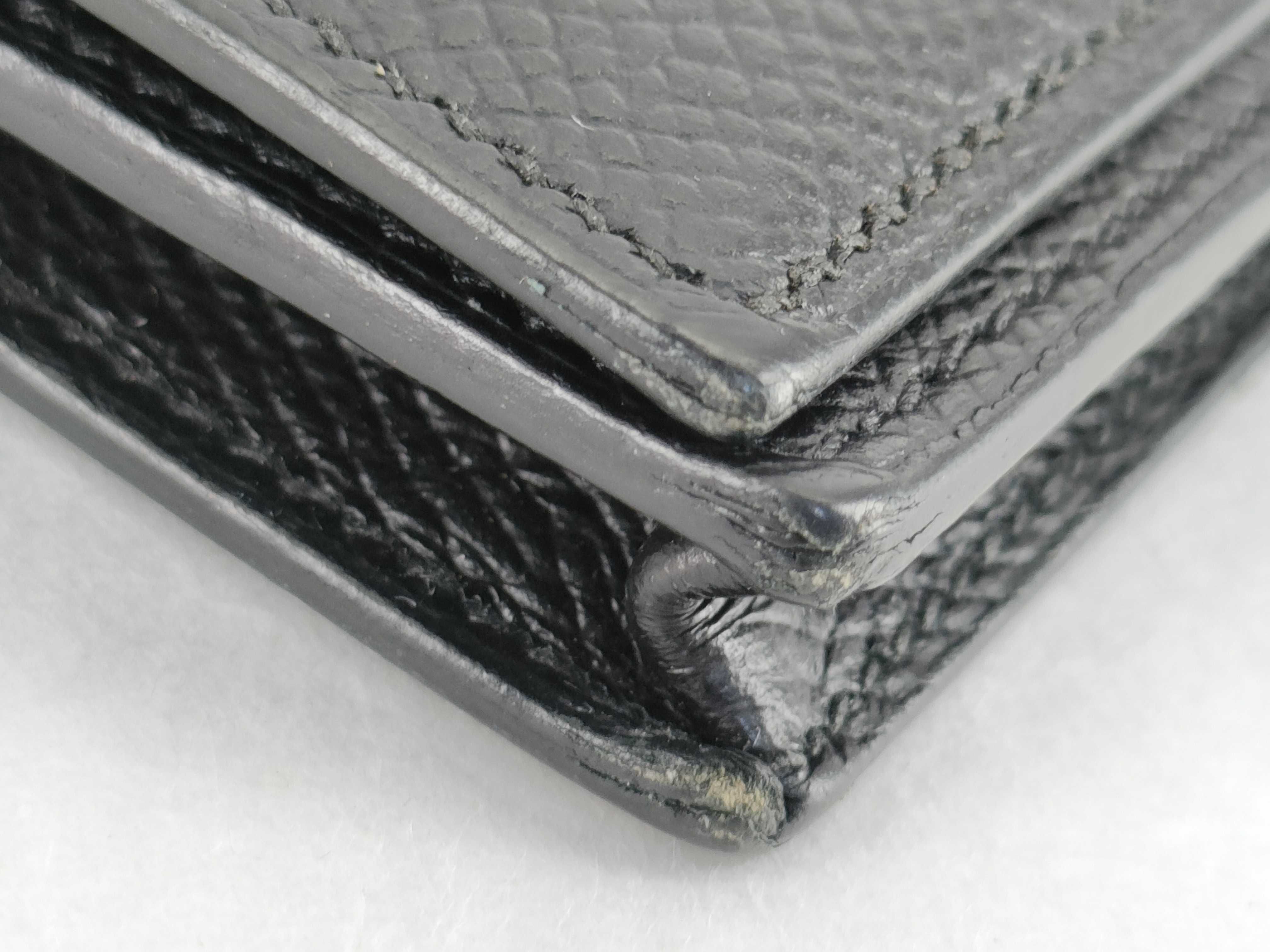 Epsom Bearn Soufflé C stamp Black Silver hardware Accessories: Box Wallet — view 15