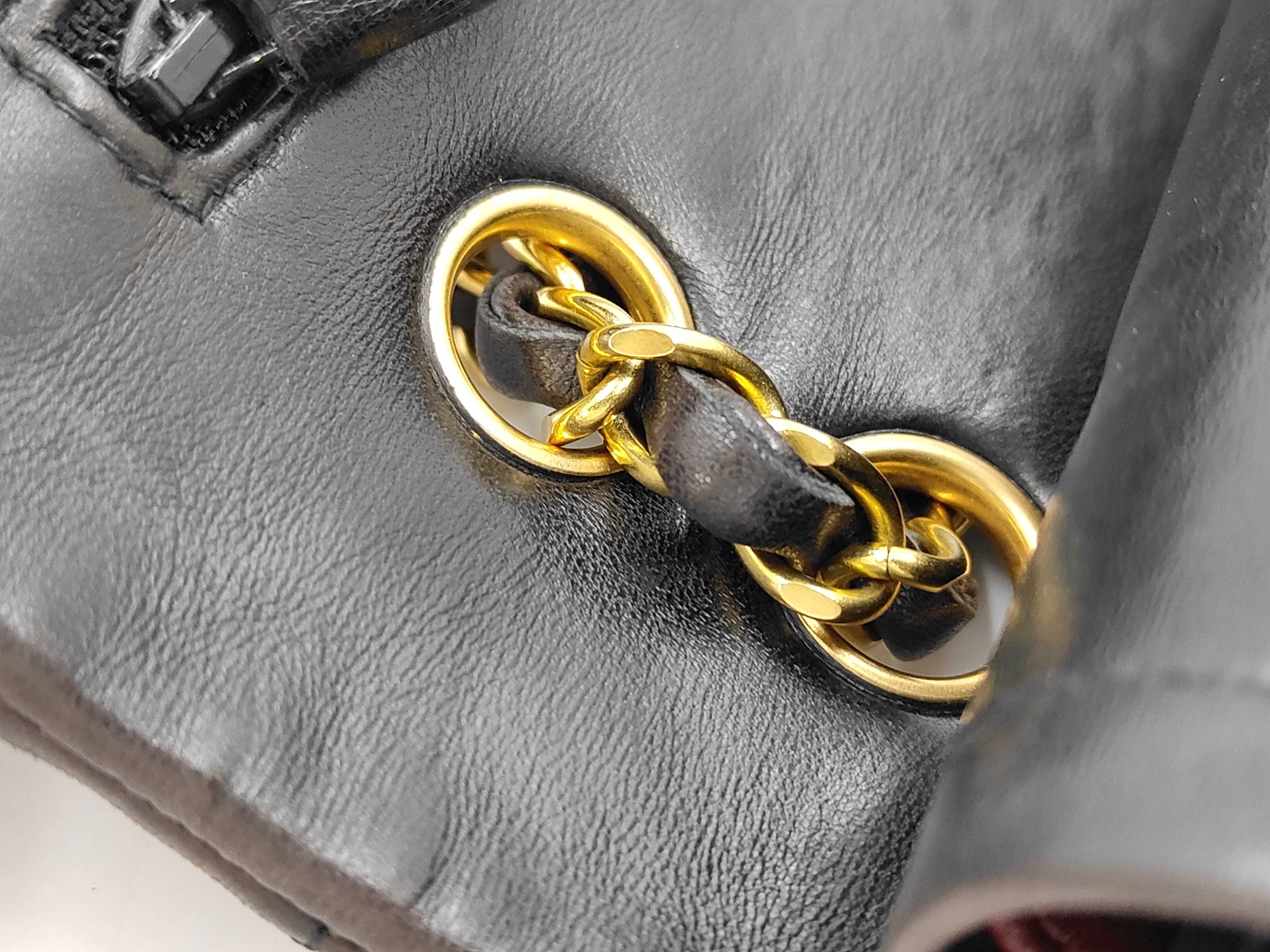 Matelassé 25 Double Flap Double Chain Lambskin Shoulder Bag — view 8