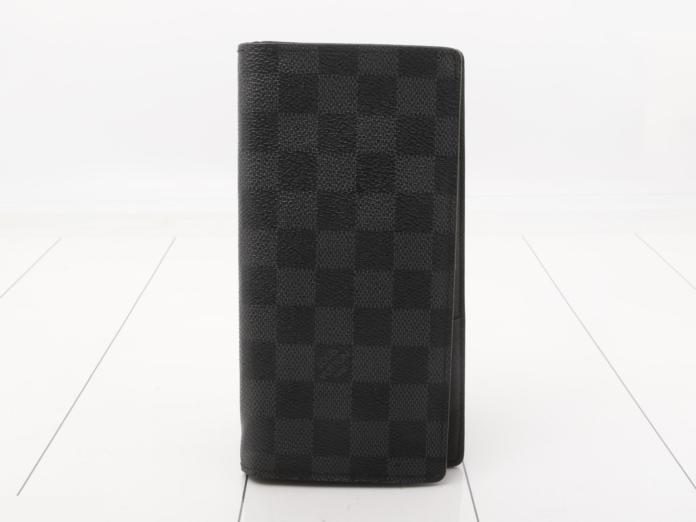 Portefeuille Brazza Damier Graphite