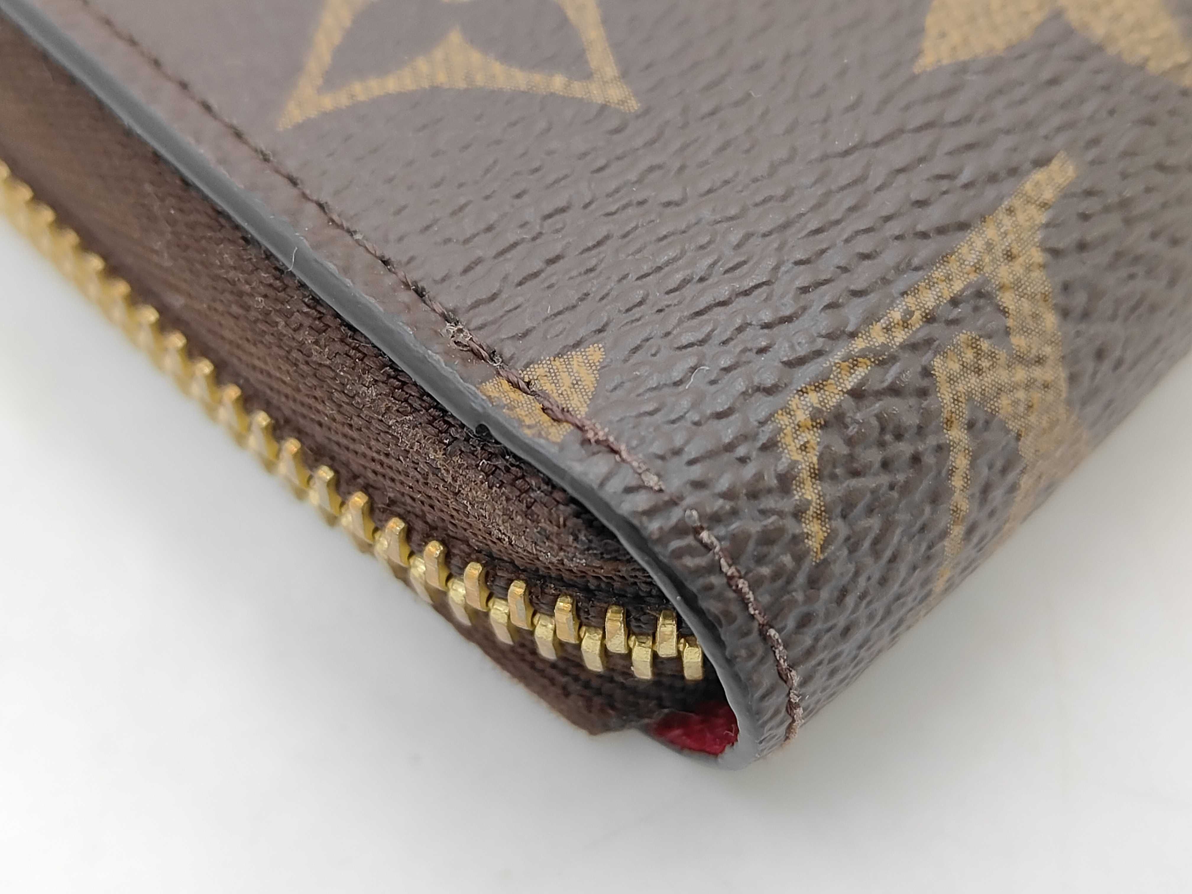 Monogram Zippy Fuchsia Gold Hardware CA0148 Wallet — view 3